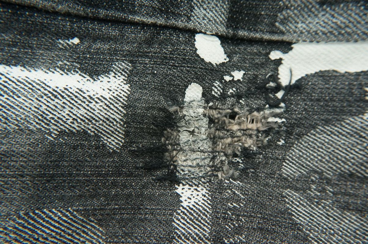 Japanese Brand VTG EDGE RUPERT Riot Ripped Distressed Faded Black Jeans Size US 32 / EU 48 - 19 Thumbnail