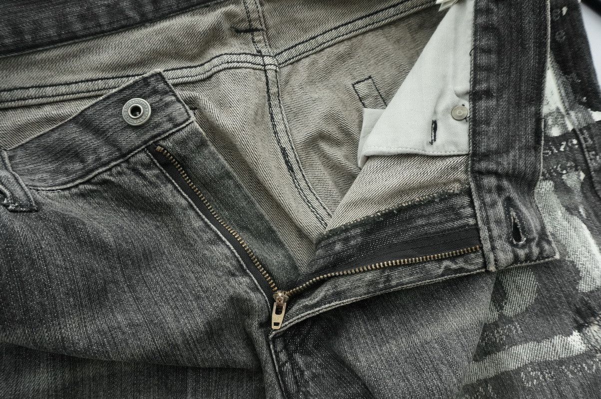 Japanese Brand VTG EDGE RUPERT Riot Ripped Distressed Faded Black Jeans Size US 32 / EU 48 - 20 Thumbnail