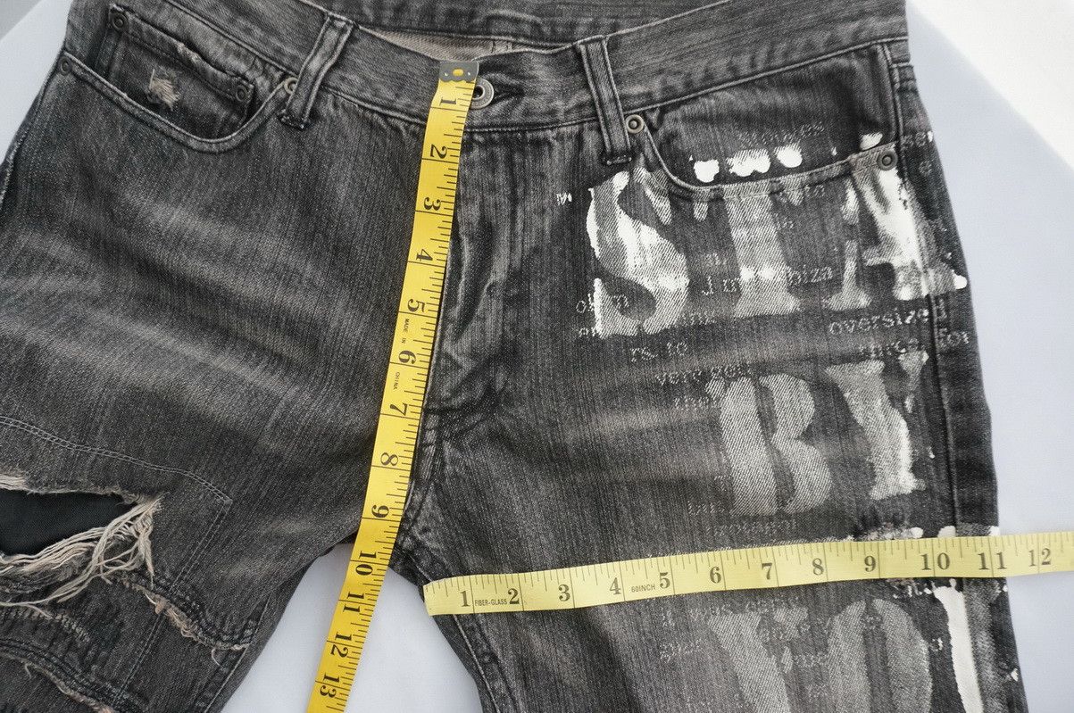 Japanese Brand VTG EDGE RUPERT Riot Ripped Distressed Faded Black Jeans Size US 32 / EU 48 - 15 Thumbnail
