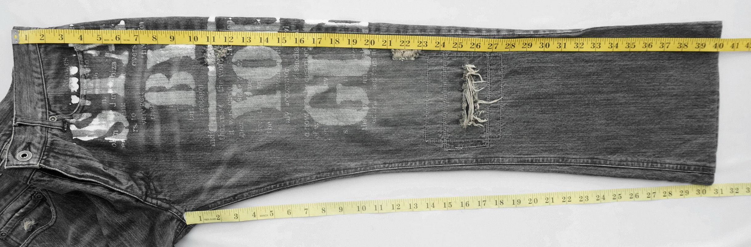 Japanese Brand VTG EDGE RUPERT Riot Ripped Distressed Faded Black Jeans Size US 32 / EU 48 - 16 Thumbnail