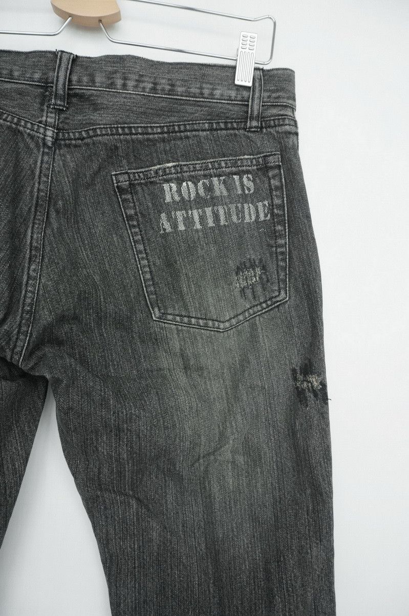 Japanese Brand VTG EDGE RUPERT Riot Ripped Distressed Faded Black Jeans Size US 32 / EU 48 - 9 Thumbnail