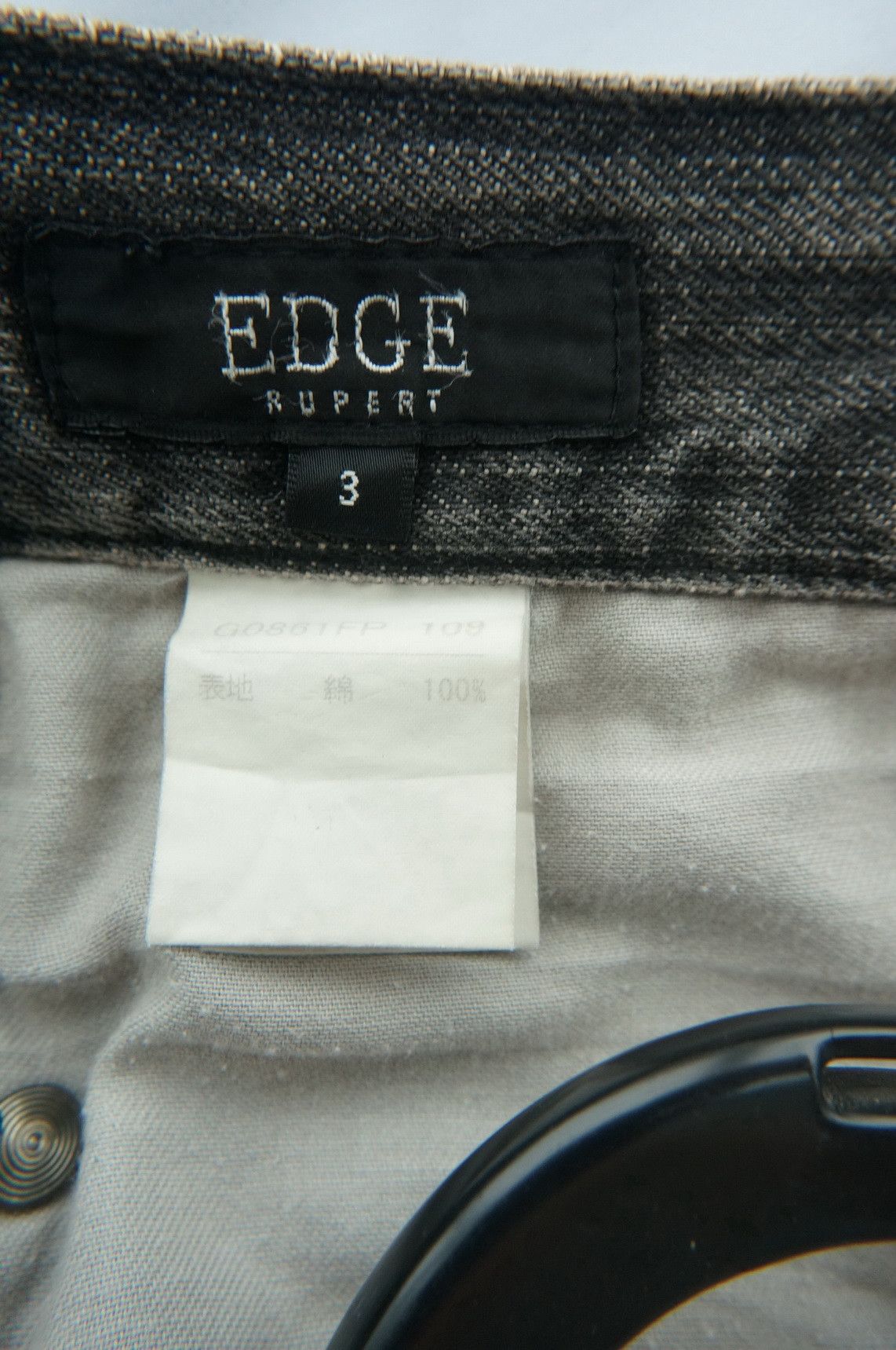 Japanese Brand VTG EDGE RUPERT Riot Ripped Distressed Faded Black Jeans Size US 32 / EU 48 - 5 Thumbnail
