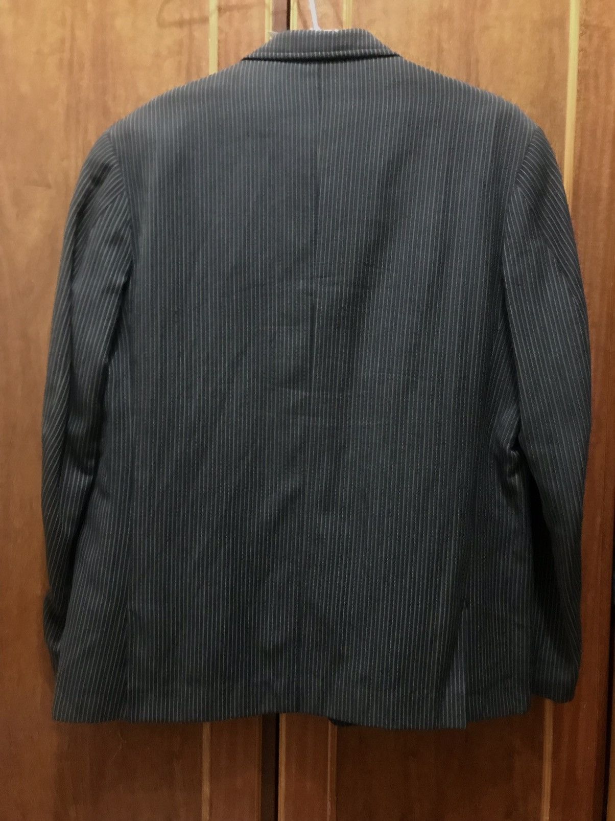 Yohji Yamamoto 80’s RARE GREY STRIPE JACKET Size US M / EU 48-50 / 2 - 5 Thumbnail