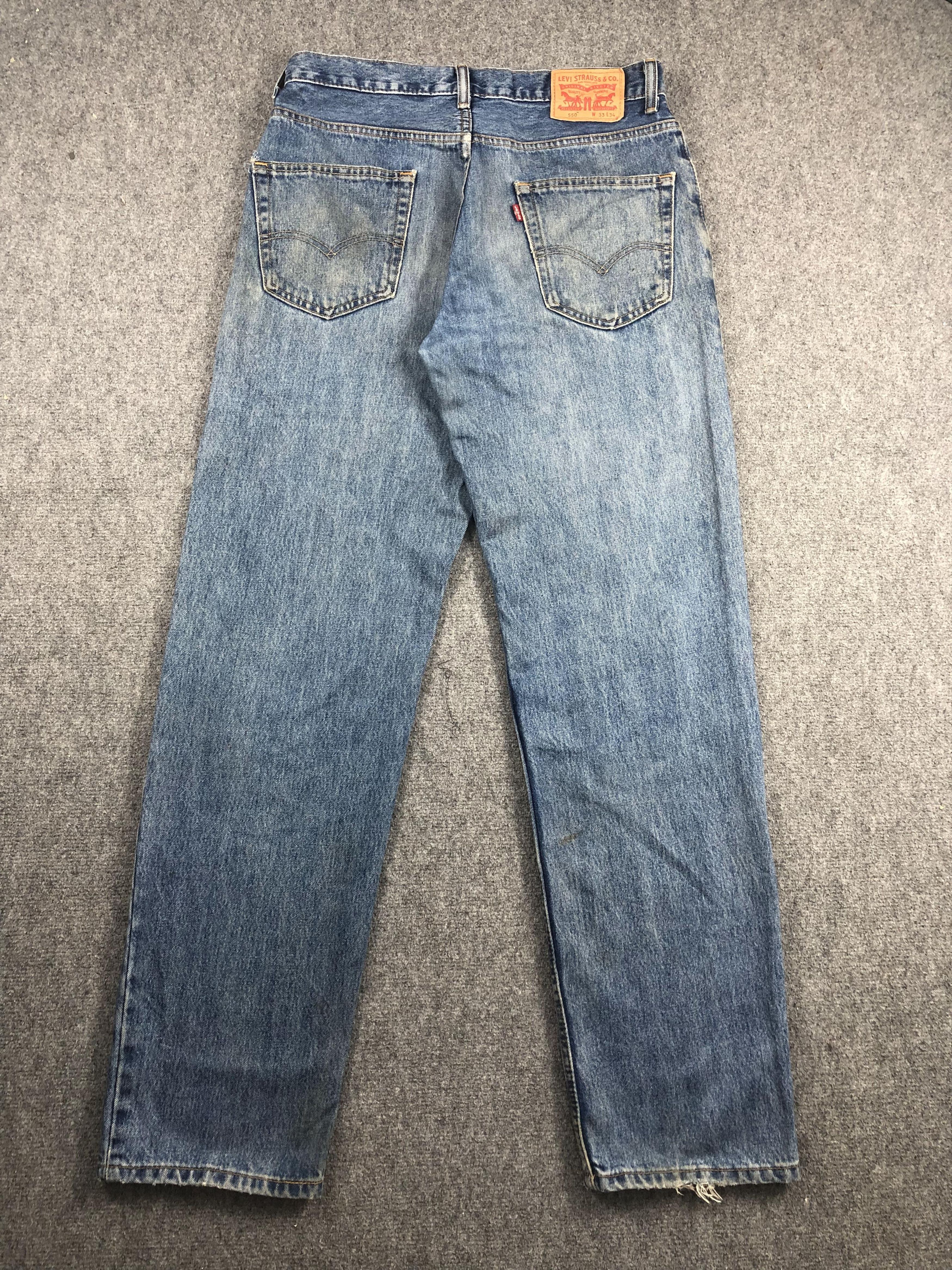 Levi's × Vintage Vintage Levis 550 Faded Blue Jeans DP2216 Size US 34 / EU 50 - 3 Thumbnail