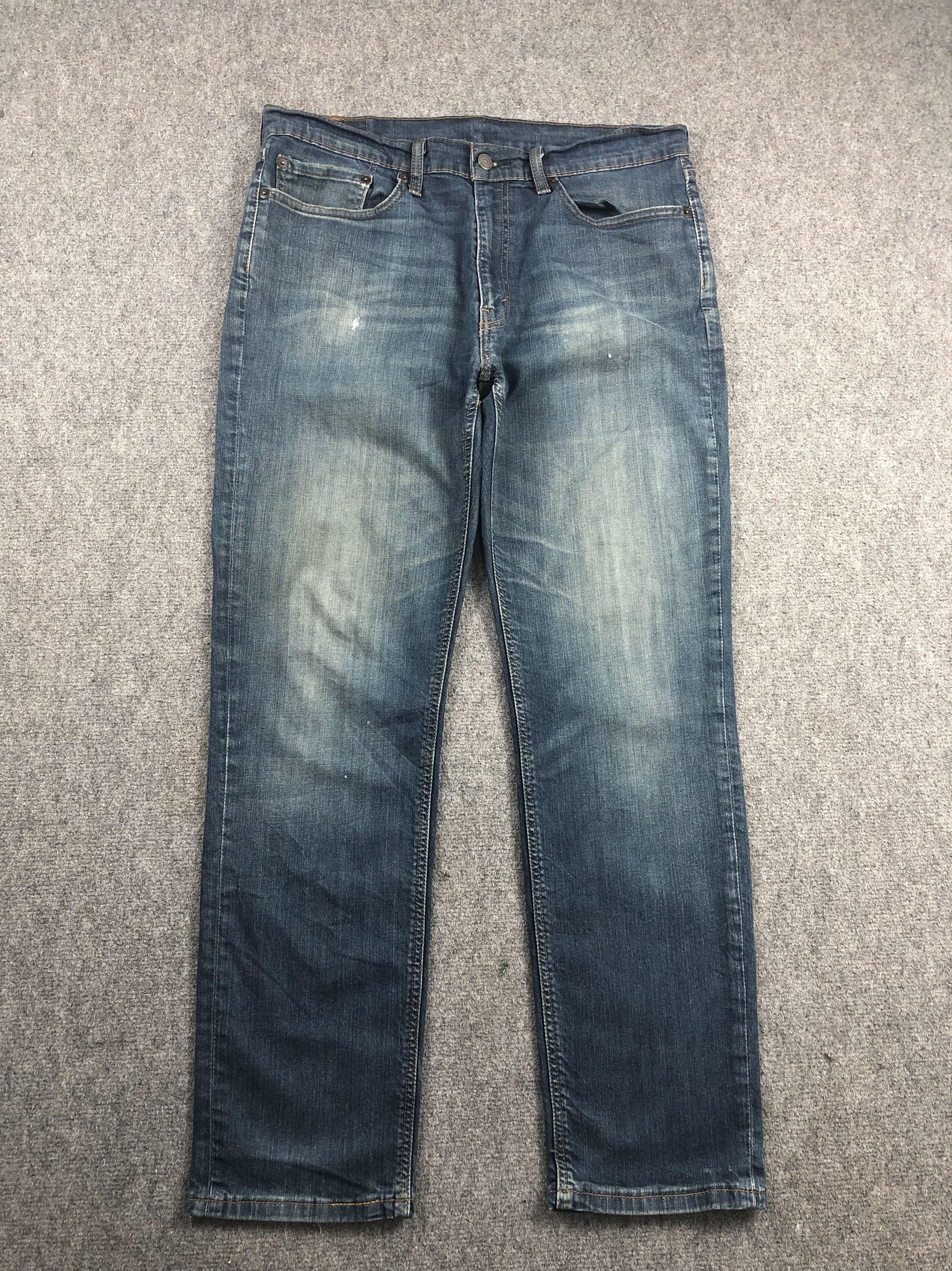 image of Levis 541 Faded Blue Jeans in Blue Denim, Men's (Size 35)