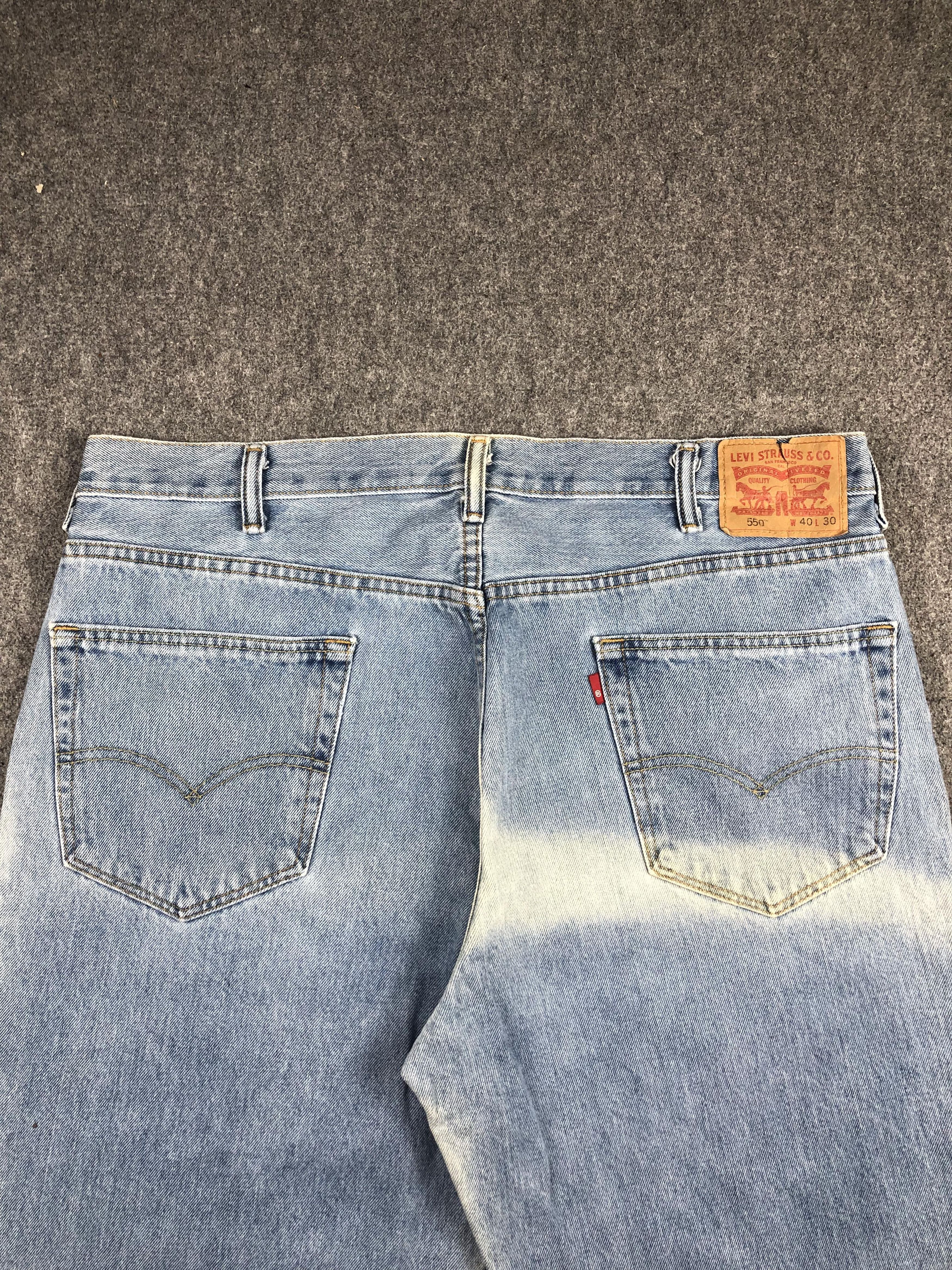 Levi's Vintage Levis 550 Faded Blue Jeans DP2218 Size US 38 / EU 54 - 4 Thumbnail