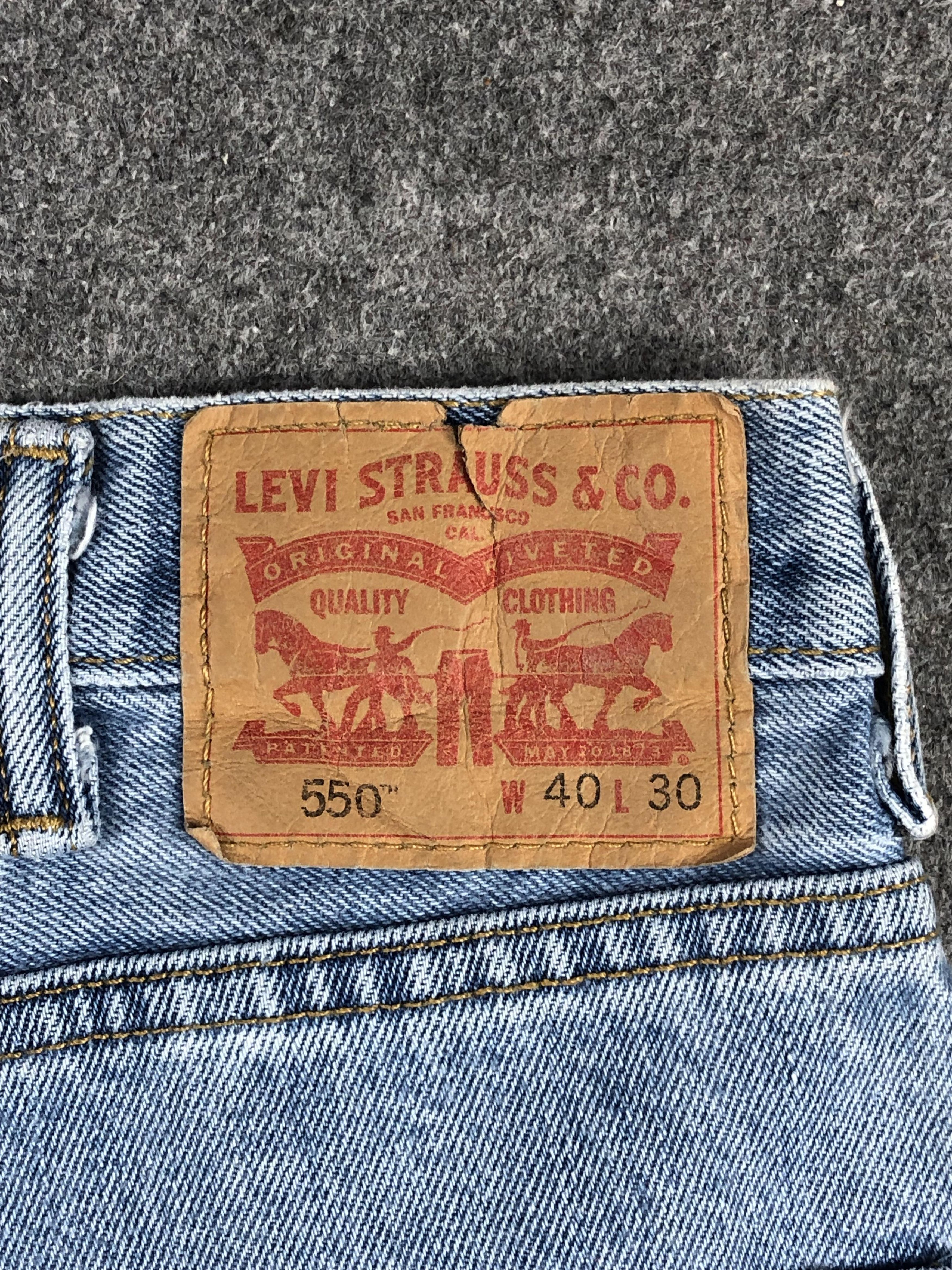 Levi's Vintage Levis 550 Faded Blue Jeans DP2218 Size US 38 / EU 54 - 5 Thumbnail