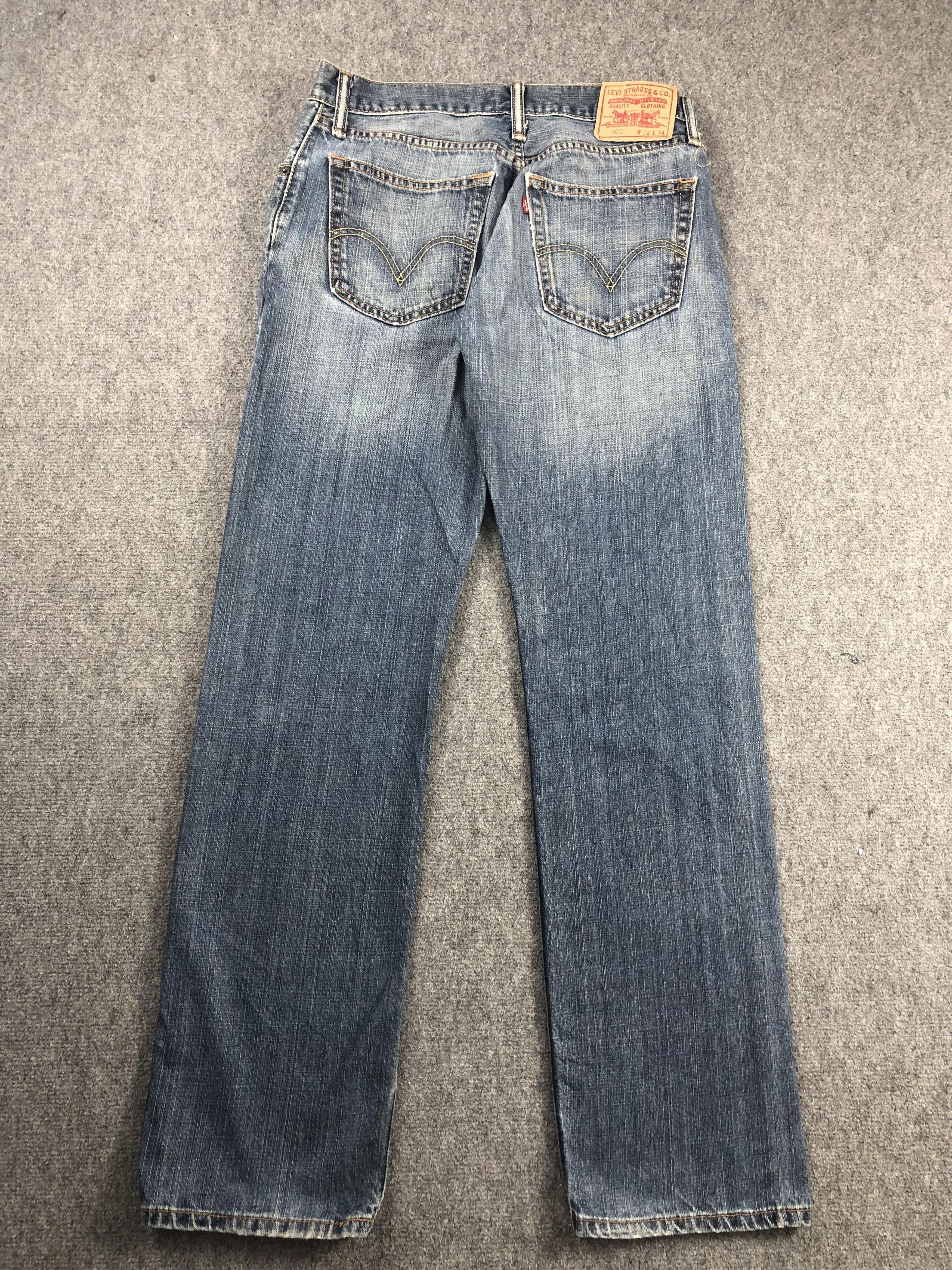 Levi's Vintage Levis 505 Faded Blue Jeans DP2219 Size US 31 - 3 Thumbnail