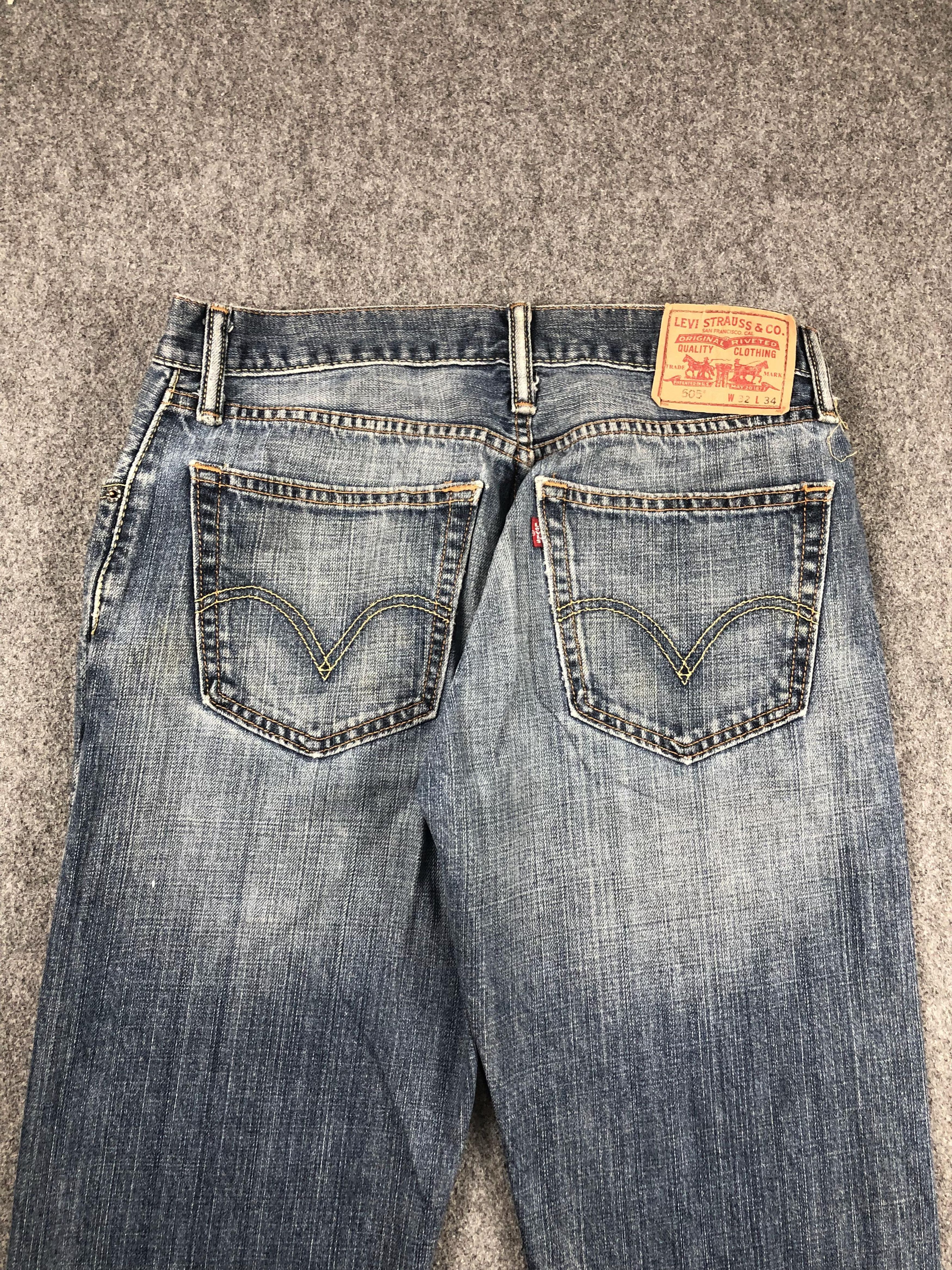 Levi's Vintage Levis 505 Faded Blue Jeans DP2219 Size US 31 - 4 Thumbnail