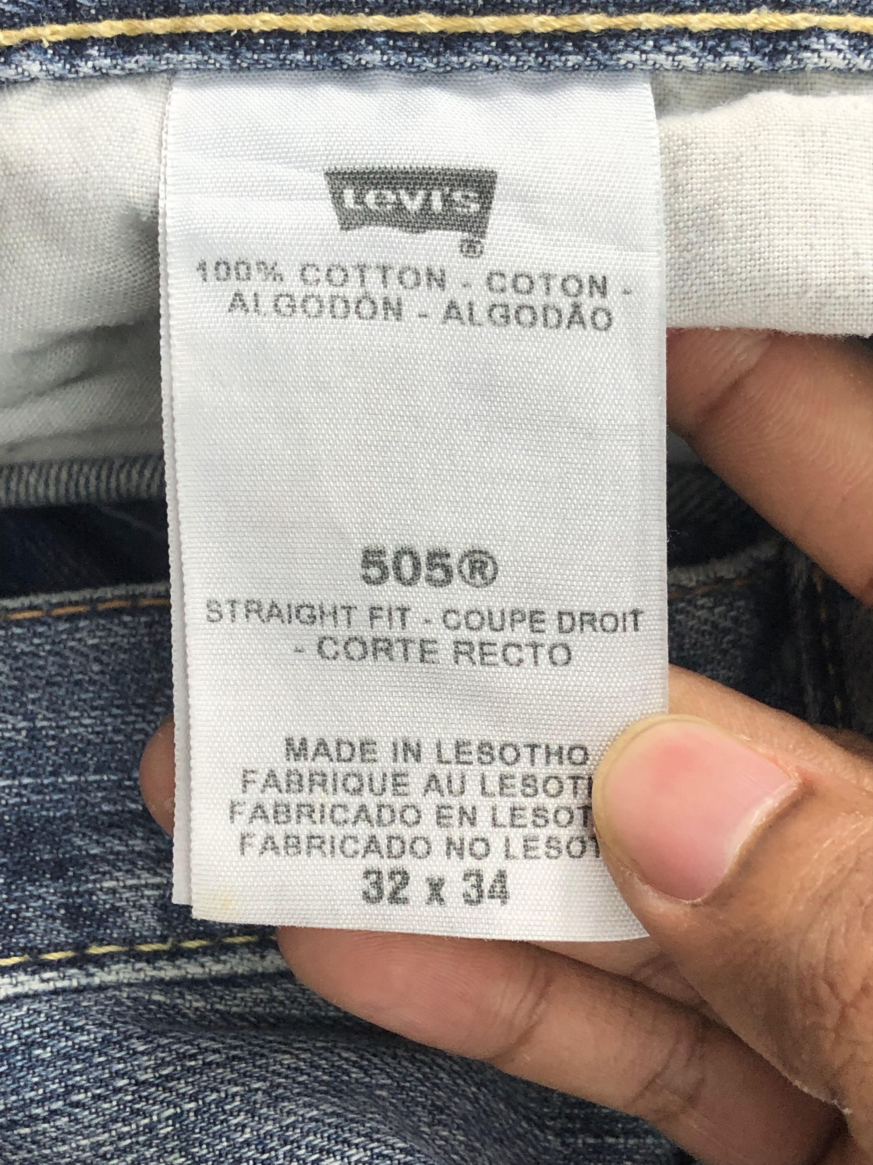 Levi's Vintage Levis 505 Faded Blue Jeans DP2219 Size US 31 - 6 Thumbnail