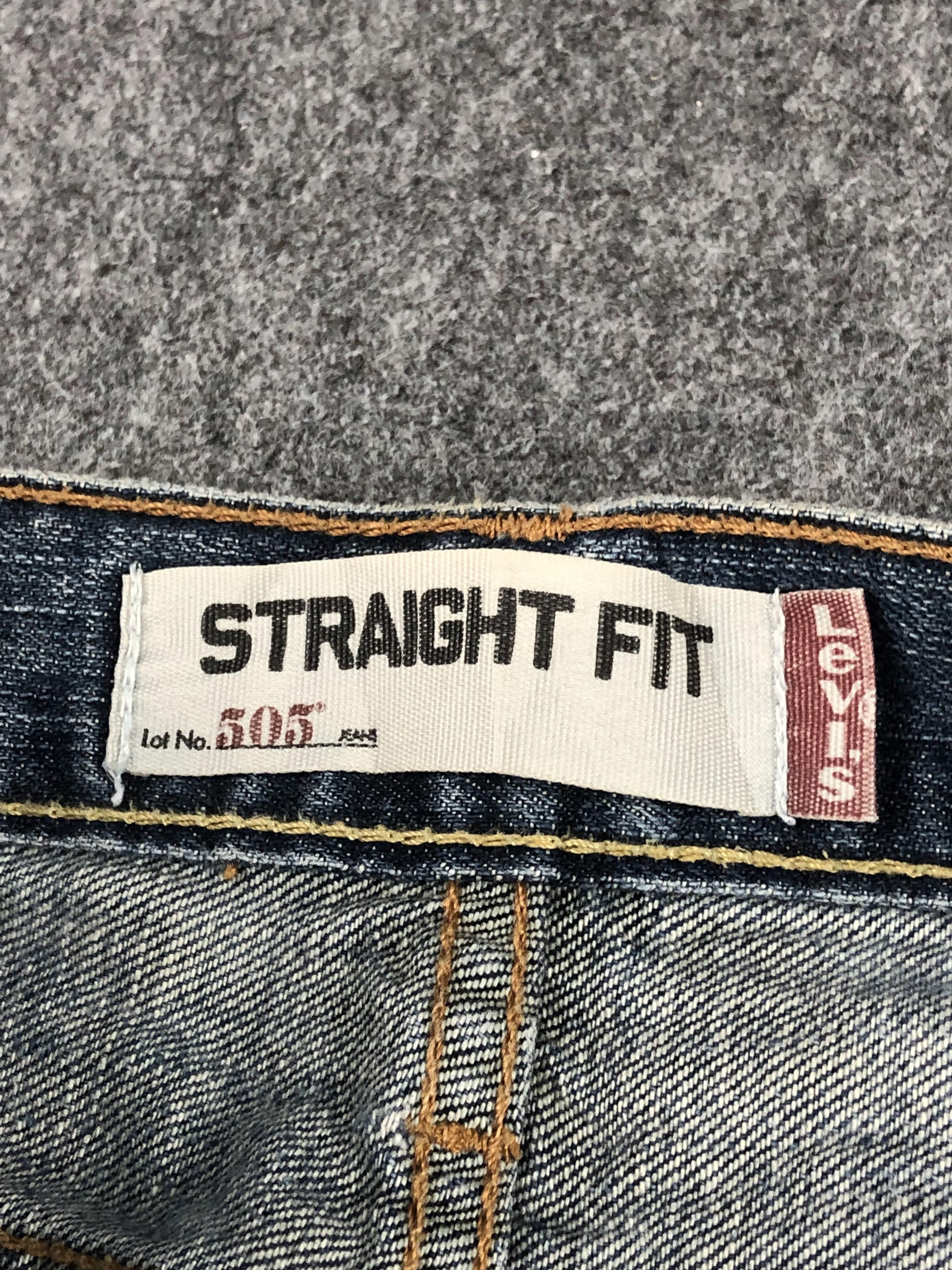 Levi's Vintage Levis 505 Faded Blue Jeans DP2219 Size US 31 - 9 Thumbnail
