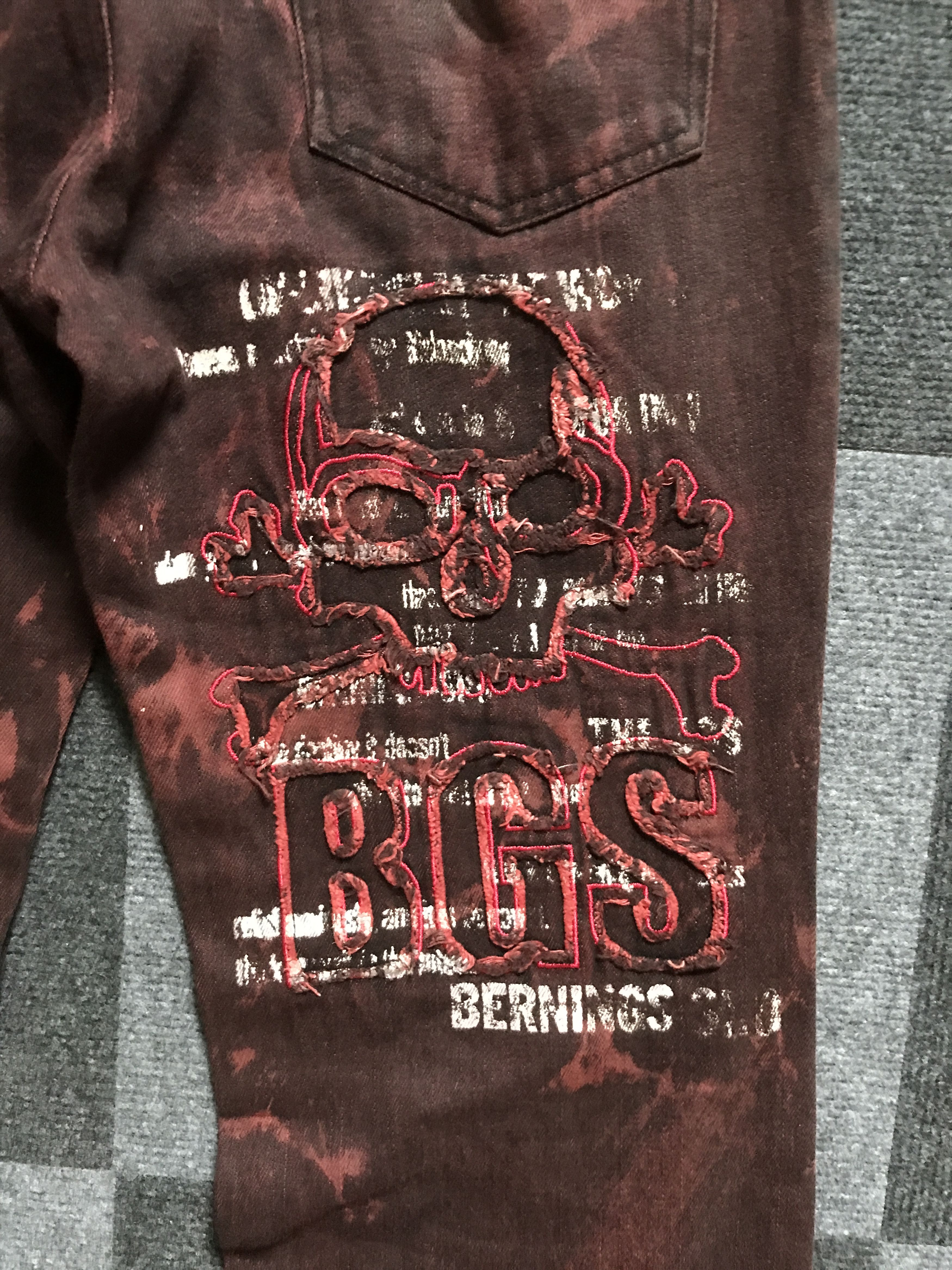 Japanese Brand D97 BERNINGS SHO Punk Seditionaries Flare Distressed Jeans Size US 30 / EU 46 - 15 Thumbnail