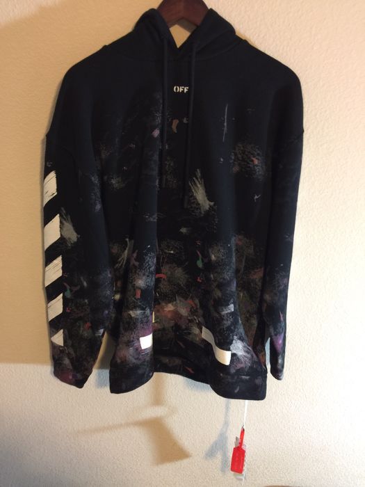 Off white clearance galaxy brushed hoodie