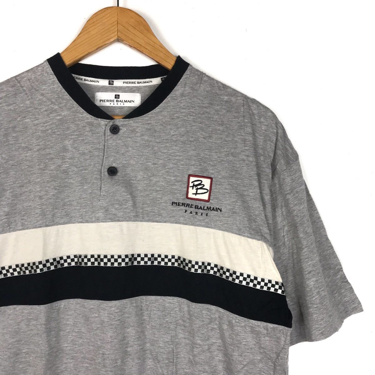 Pierre Balmain × Vintage Vintage 90s Pierre Balmain Paris T Shirt Size US L / EU 52-54 / 3 - 3 Thumbnail