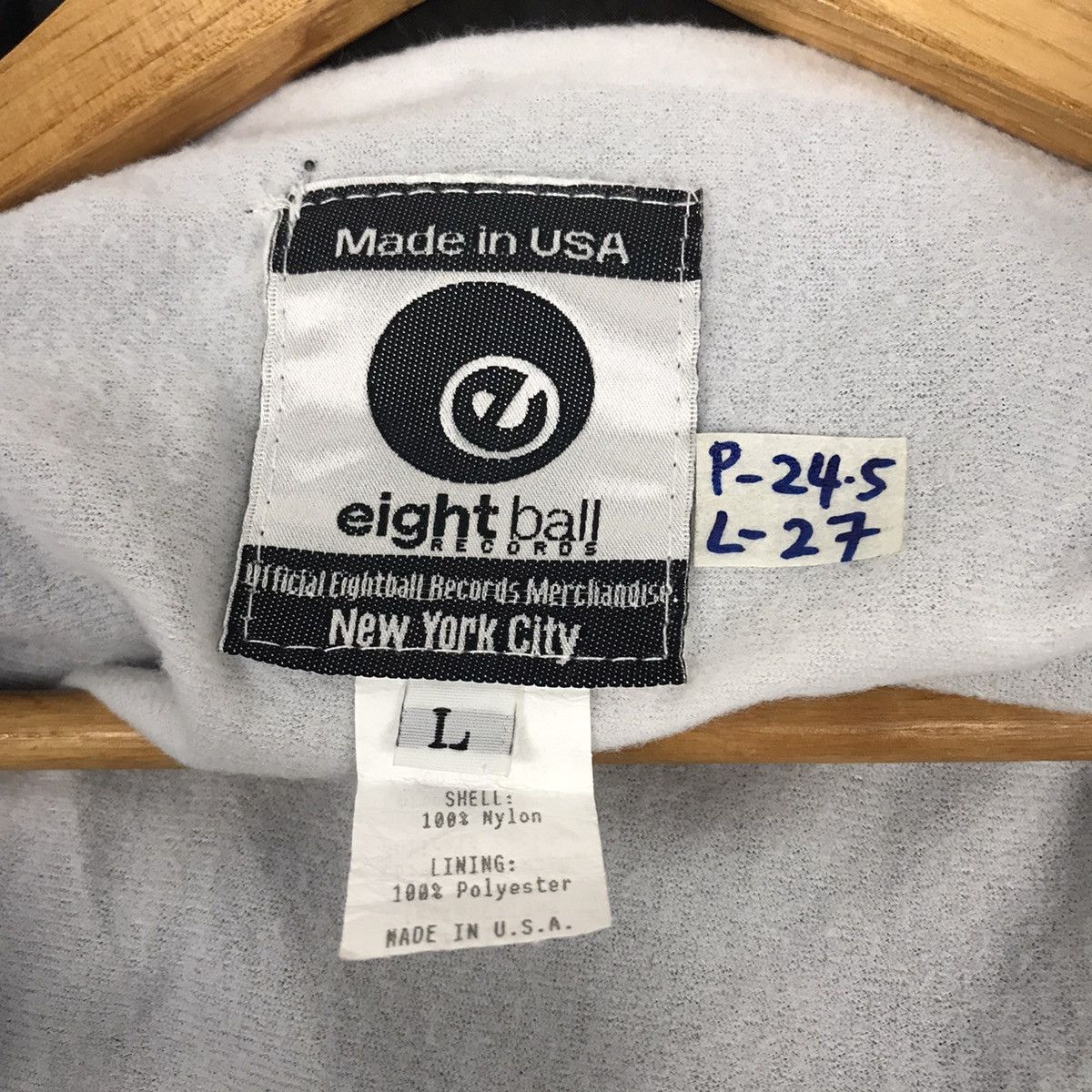 Rap Tees × Vintage 🔥Rare🔥 Vintage 90s Eight Ball Records Label House Hip Hop Size US L / EU 52-54 / 3 - 7 Thumbnail