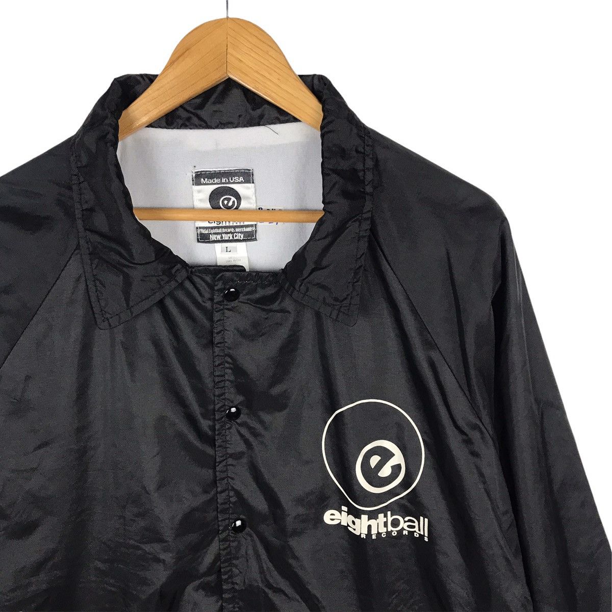 Rap Tees × Vintage 🔥Rare🔥 Vintage 90s Eight Ball Records Label House Hip Hop Size US L / EU 52-54 / 3 - 4 Thumbnail