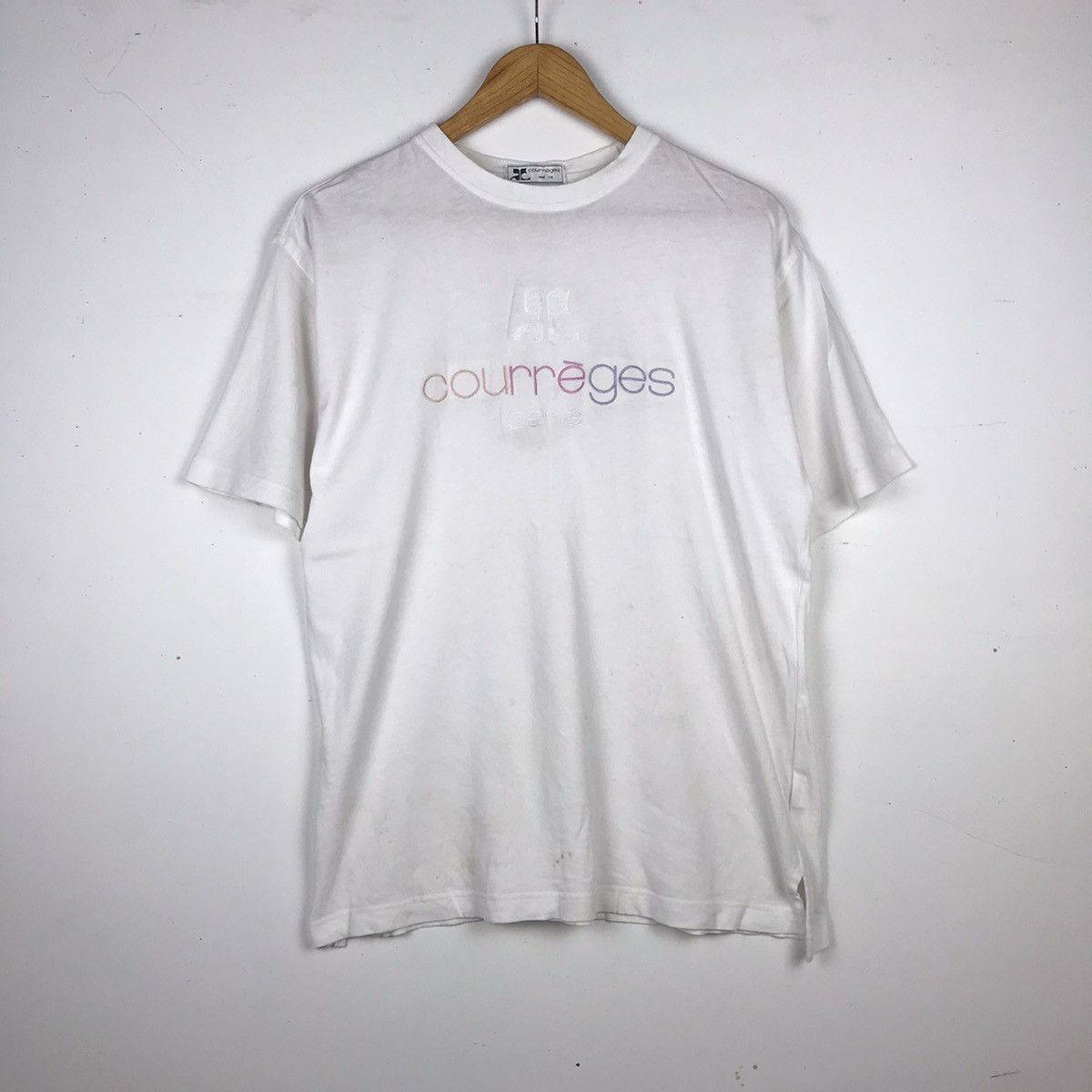 Courreges × Designer × Vintage Vintage 90s Courrèges Big Logo Embroidered Designer/Fashion Size US L / EU 52-54 / 3 - 1 Thumbnail