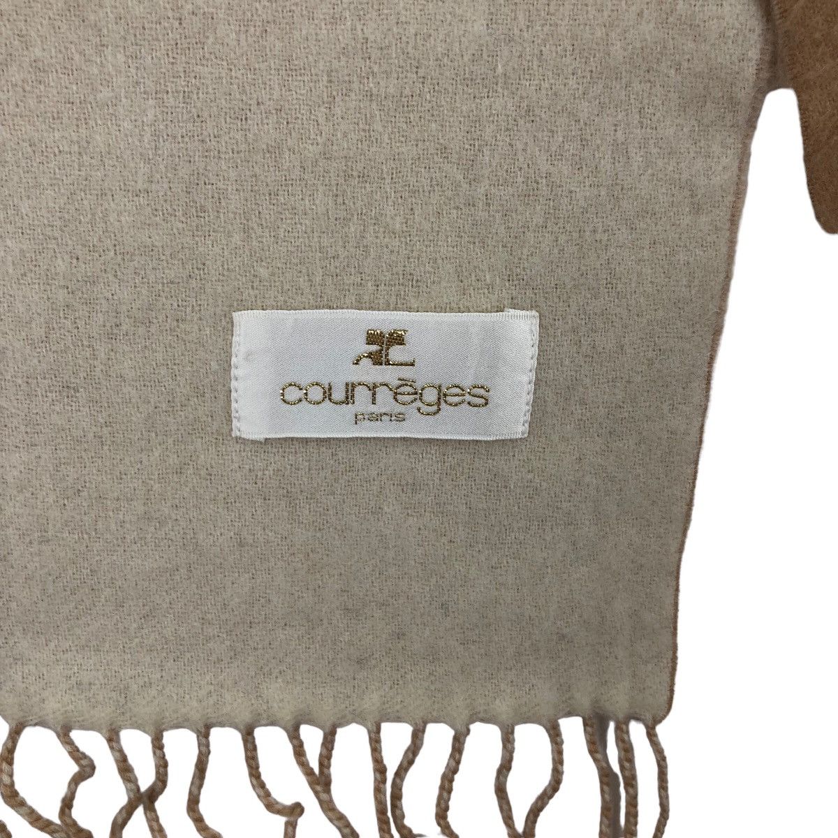 Courreges Vintage COURREGES PARIS Scarves Muffler Two Tones Wool Size ONE SIZE - 4 Thumbnail