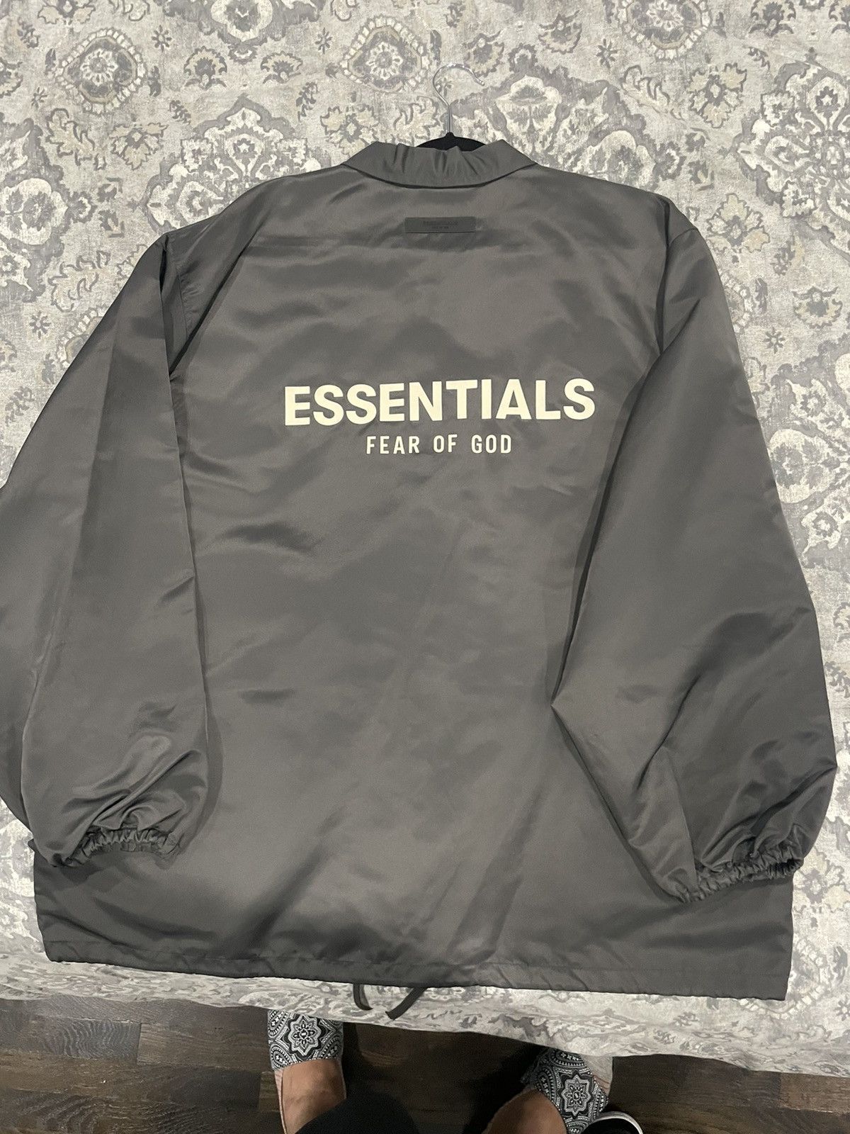 Essentials × Fear of God FEAR OF GOD ESSENTIALS MENS COACH JACKET | Grailed