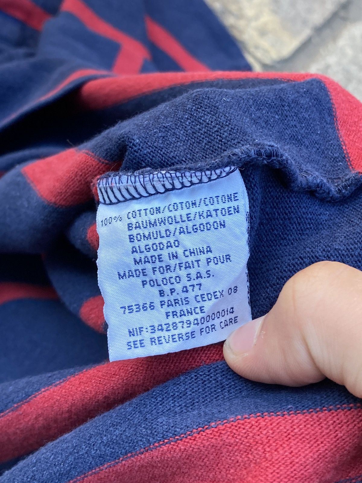 Polo Ralph Lauren × Rugby Ralph Lauren × Vintage Vintage Polo Ralph Lauren red/blue striped rugby polo shirt Size US M / EU 48-50 / 2 - 10 Thumbnail