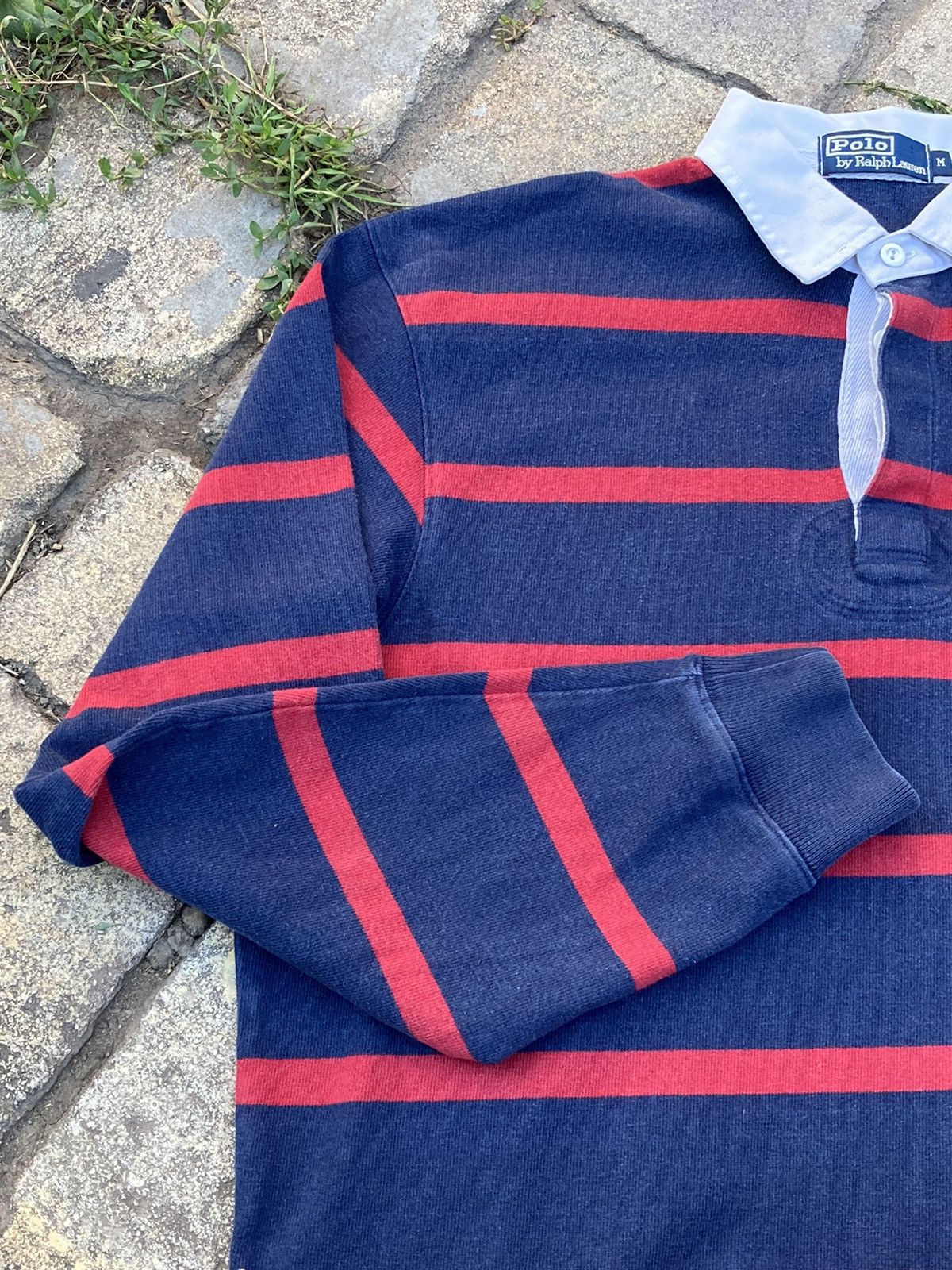 Polo Ralph Lauren × Rugby Ralph Lauren × Vintage Vintage Polo Ralph Lauren red/blue striped rugby polo shirt Size US M / EU 48-50 / 2 - 5 Thumbnail