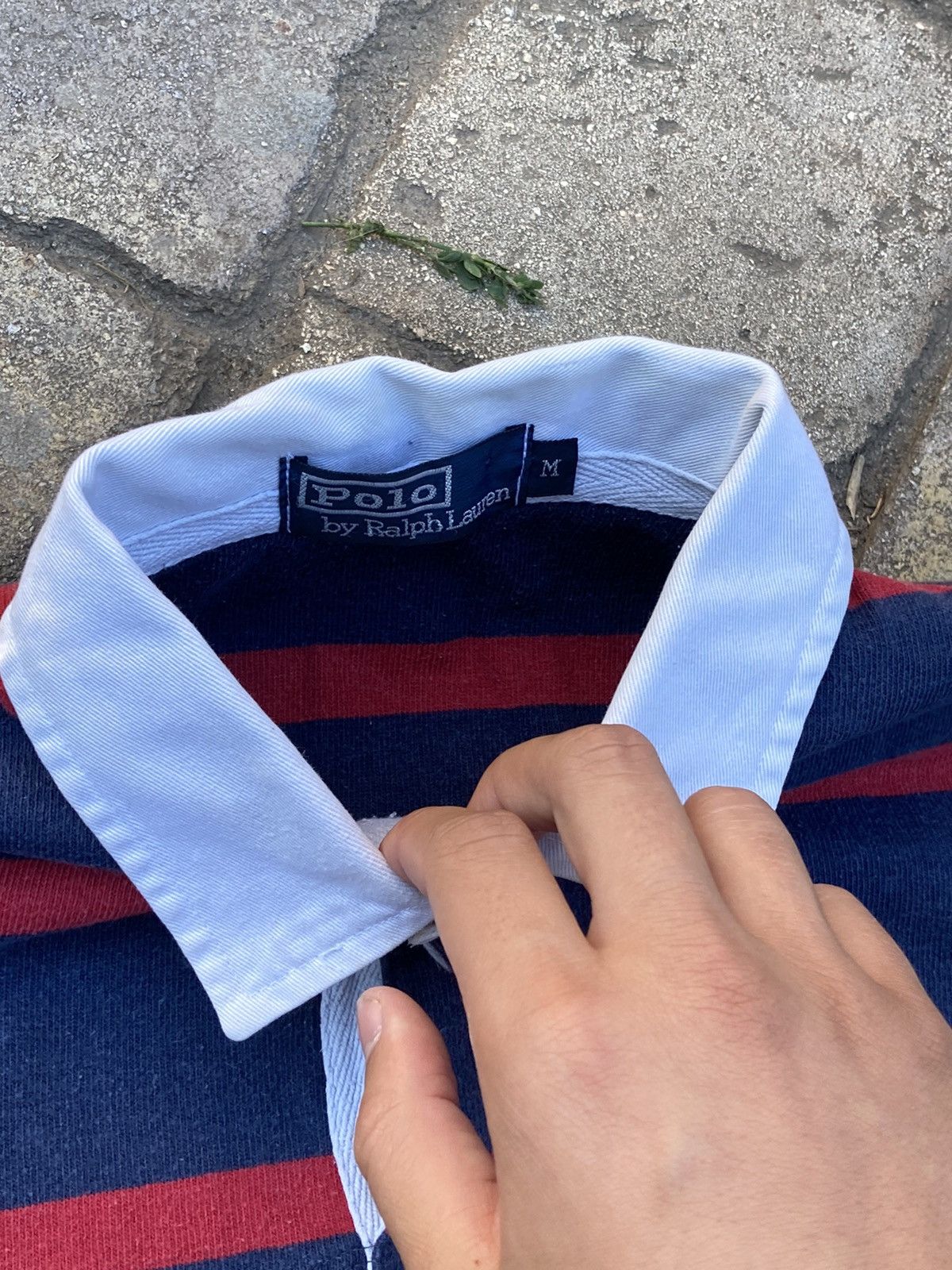 Polo Ralph Lauren × Rugby Ralph Lauren × Vintage Vintage Polo Ralph Lauren red/blue striped rugby polo shirt Size US M / EU 48-50 / 2 - 9 Thumbnail