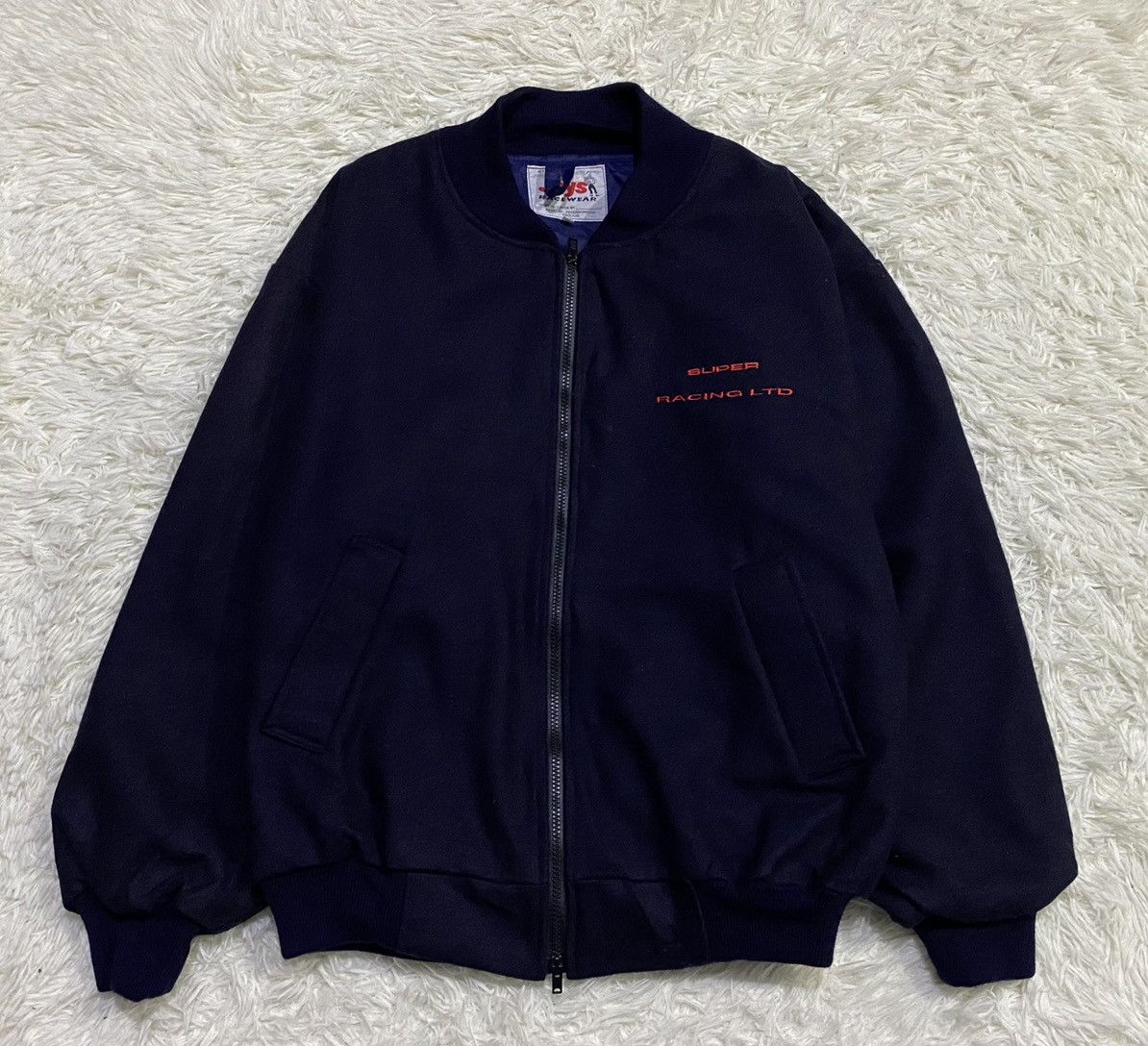 New England Outerwear 🔥RARE🔥Vintage Jays Racewear Wool Zipper Jacket Size US L / EU 52-54 / 3 - 1 Thumbnail