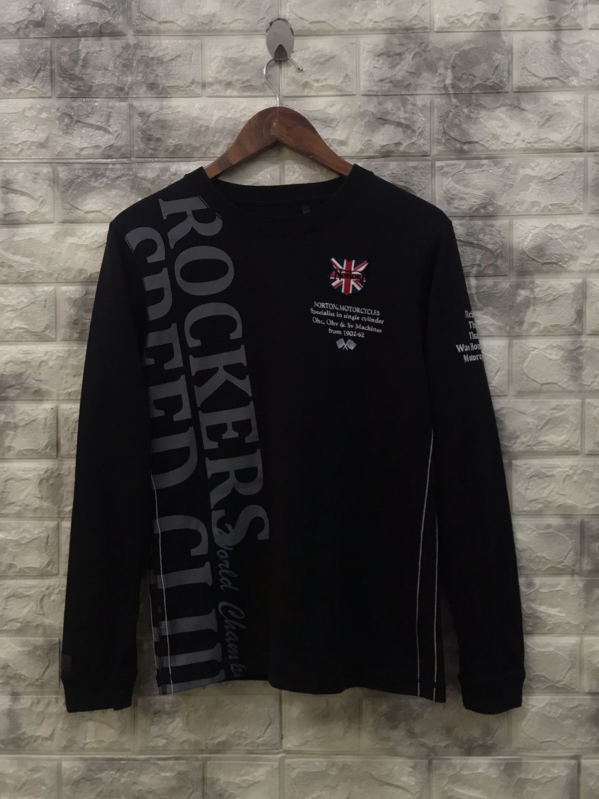image of Norton Motorcycles Shirt in Black, Men's (Size Medium)