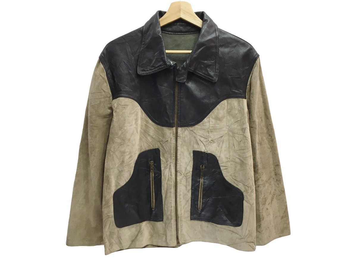 Paul & Joe Leather Jacket Distressed