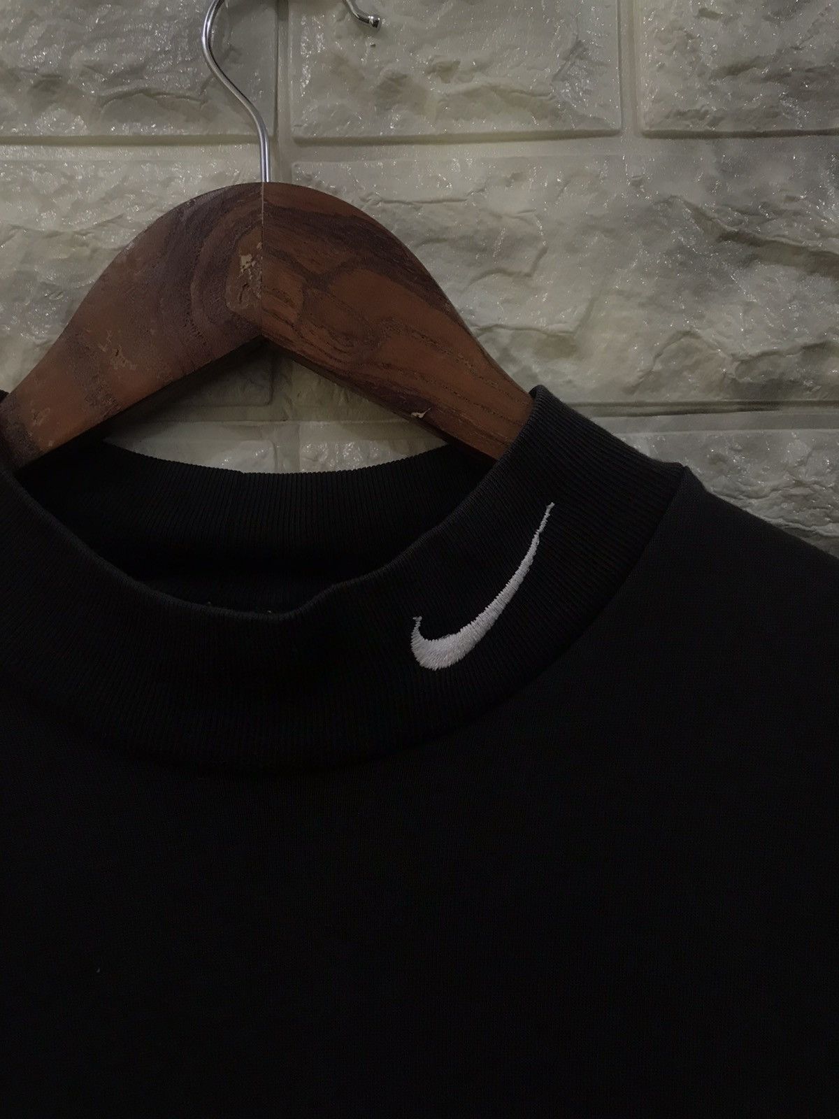 Nike Vintage 90’s Nike High Neck plain Shirt Size US S / EU 44-46 / 1 - 1 Thumbnail