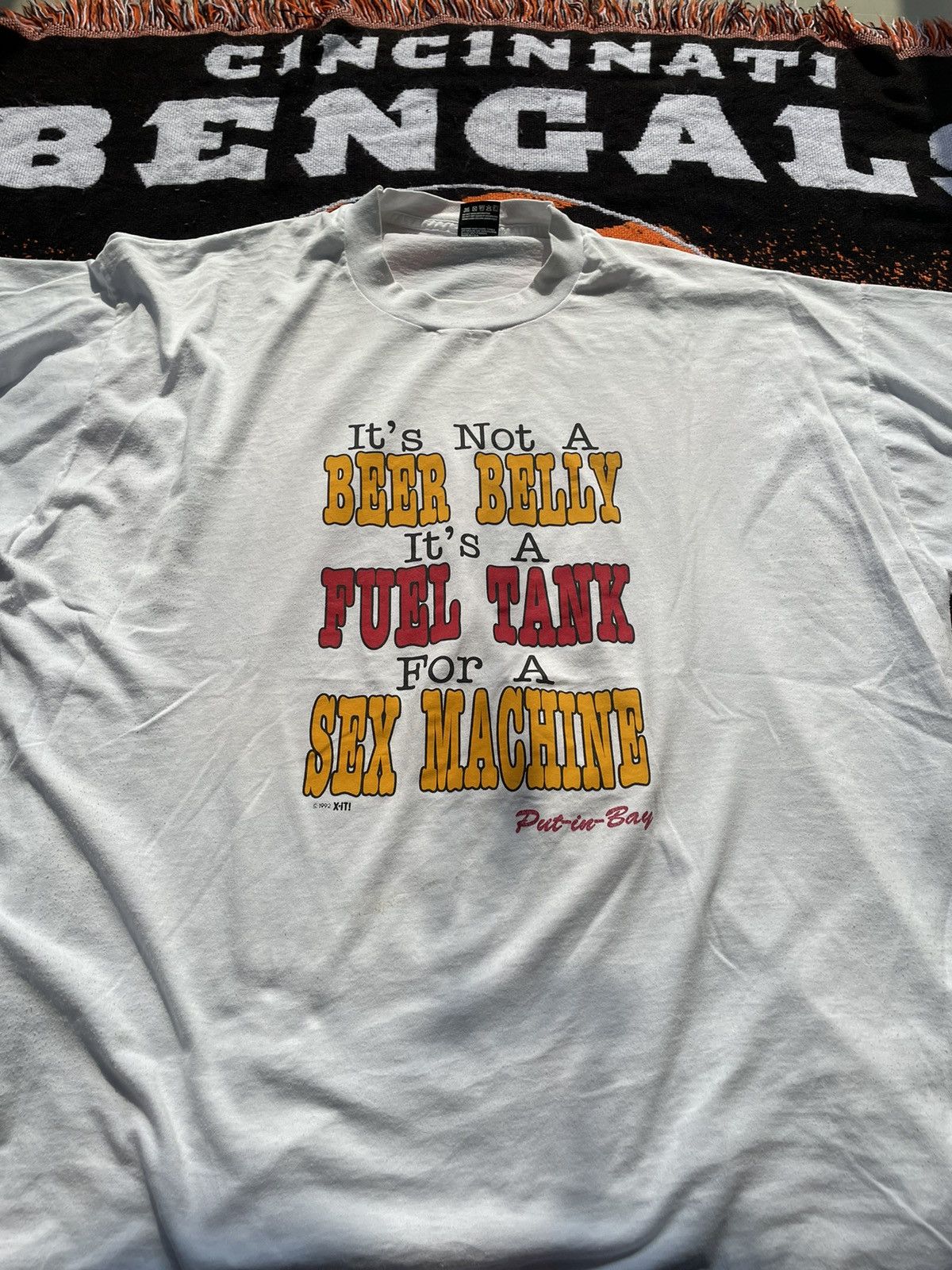 Fruit Of The Loom × Vintage Vintage Sex Machine T-Shirt Size 3XL Size US XXL / EU 58 / 5 - 3 Thumbnail