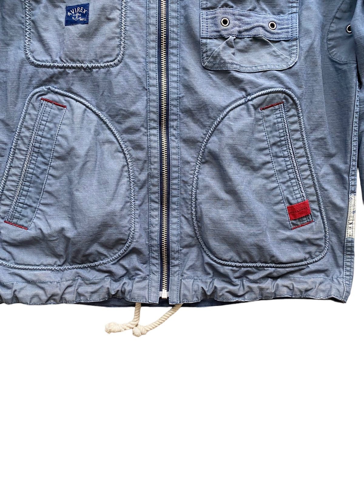 Avirex Vintage AVIREX Parka jacket design Hoodie rare Size US XL / EU 56 / 4 - 7 Thumbnail