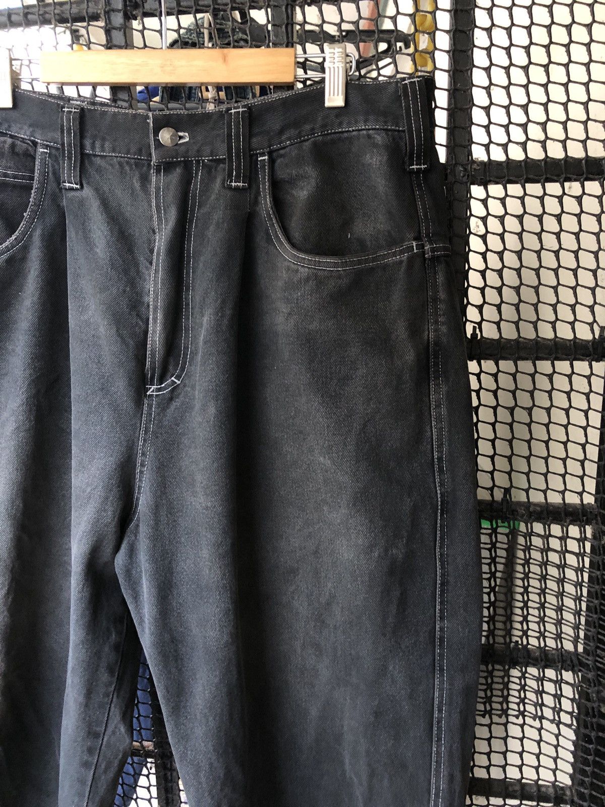 Vintage VINTAGE GOUCE SKATEBOARD THRASH BAGGY DENIM JEANS JNCO Size US 37 - 2 Thumbnail