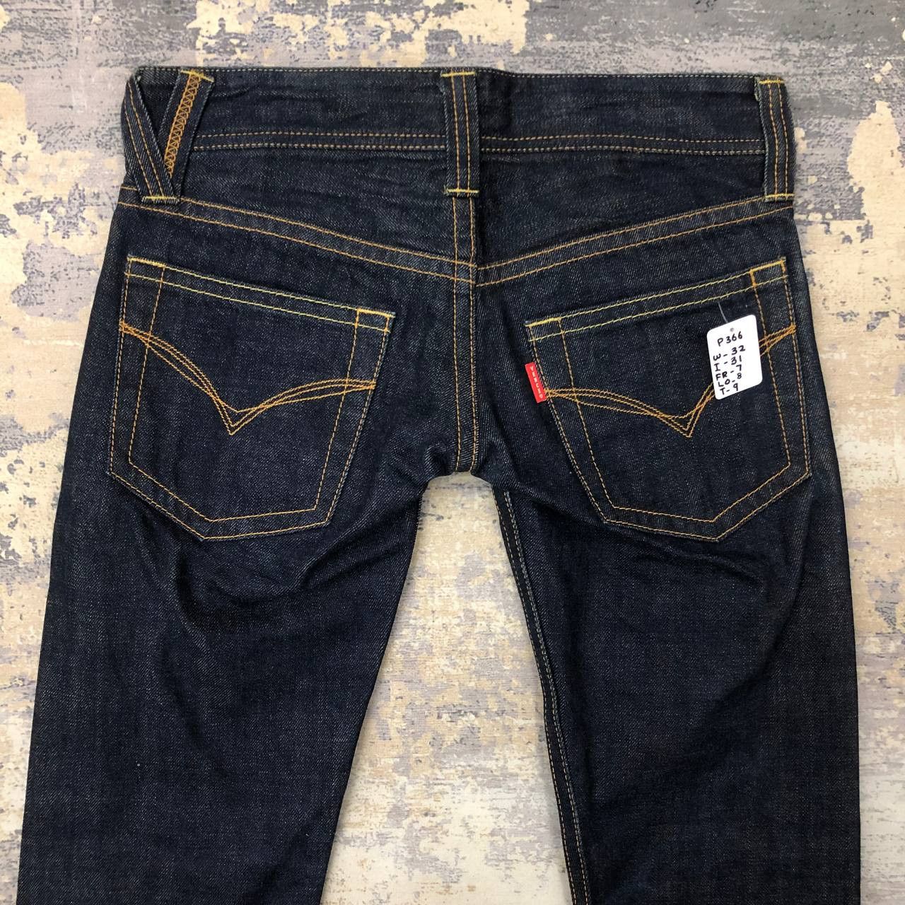 Japanese Brand P366 I LOVE VENCE MADE IN JAPAN SELVEDGE FLARED JEANS Size 32" / US 10 / IT 46 - 4 Thumbnail