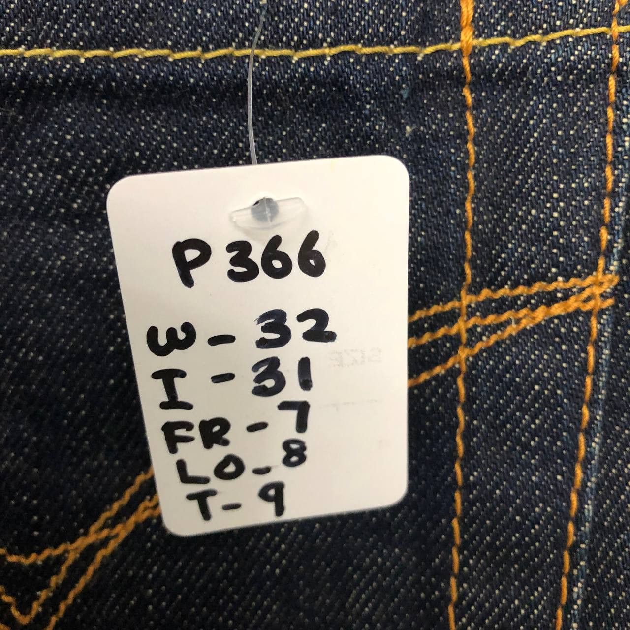 Japanese Brand P366 I LOVE VENCE MADE IN JAPAN SELVEDGE FLARED JEANS Size 32" / US 10 / IT 46 - 10 Thumbnail