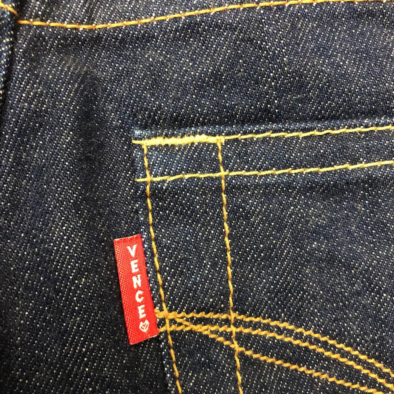 Japanese Brand P366 I LOVE VENCE MADE IN JAPAN SELVEDGE FLARED JEANS Size 32" / US 10 / IT 46 - 9 Thumbnail