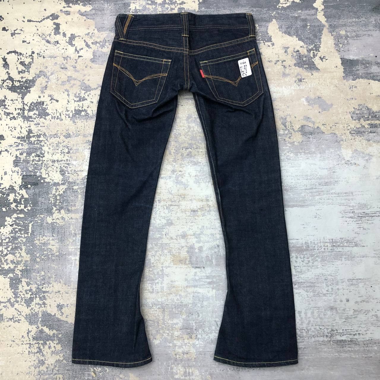 Japanese Brand P366 I LOVE VENCE MADE IN JAPAN SELVEDGE FLARED JEANS Size 32" / US 10 / IT 46 - 2 Thumbnail