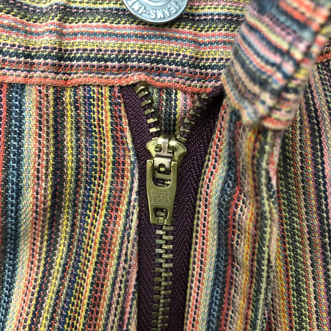 Japanese Brand P358 VTG JAPAN STRIPED JEANS Size US 33 - 5 Thumbnail