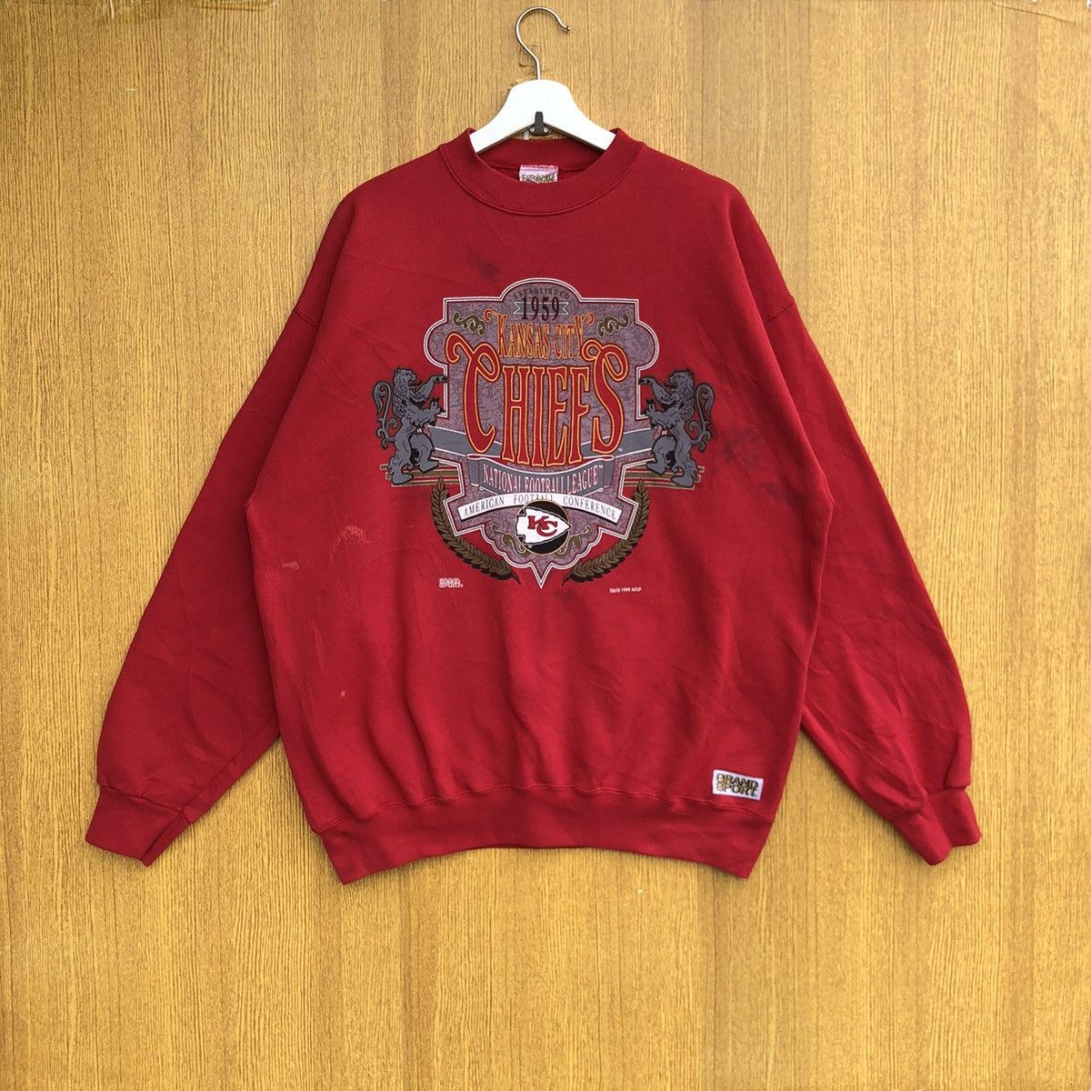 Vintage NFL Kansas City Chiefs Team Sweatshirt Jumper