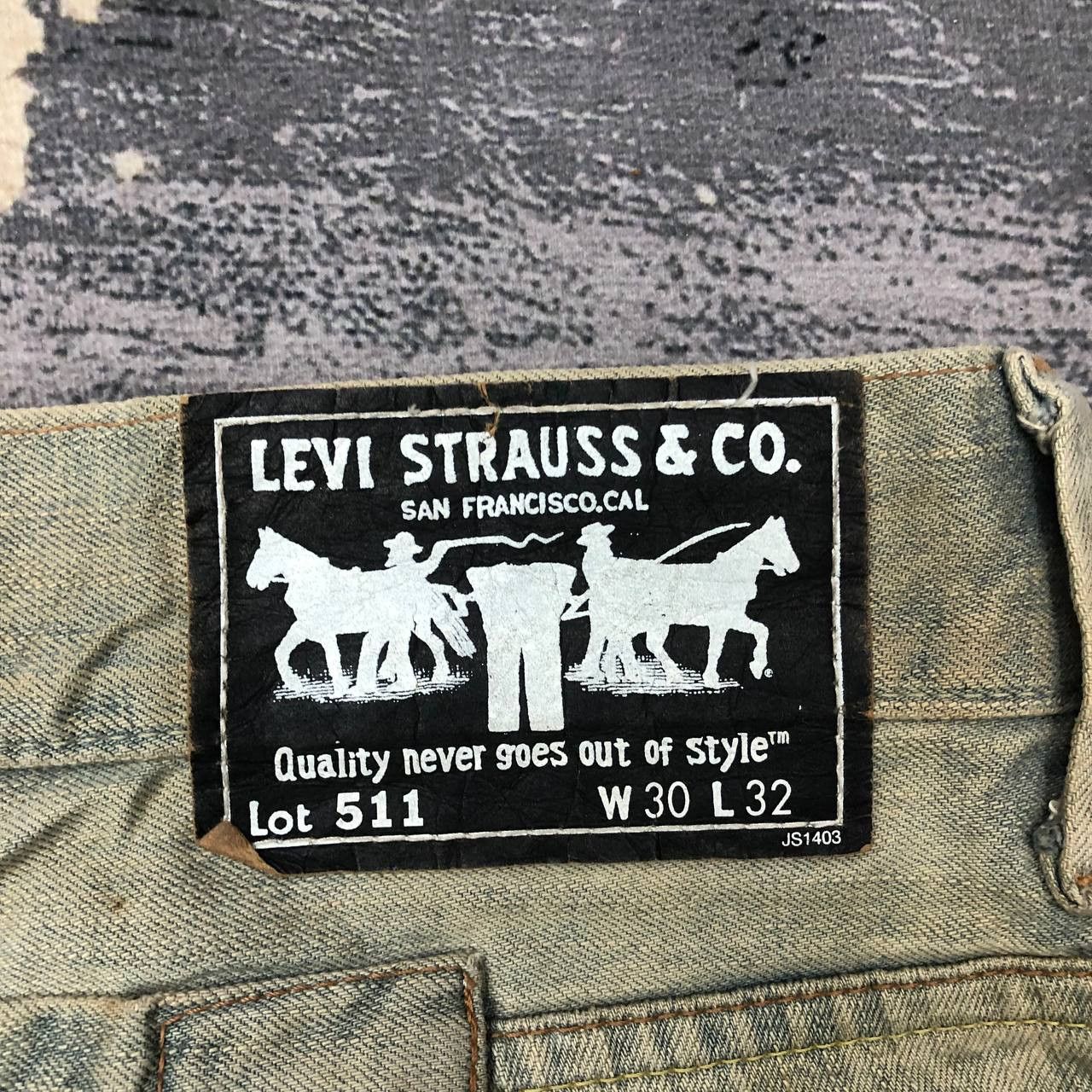Levi's P356 511 SLIM LEVI'S RIPPED DISTRESSED JEANS Size US 32 / EU 48 - 5 Thumbnail