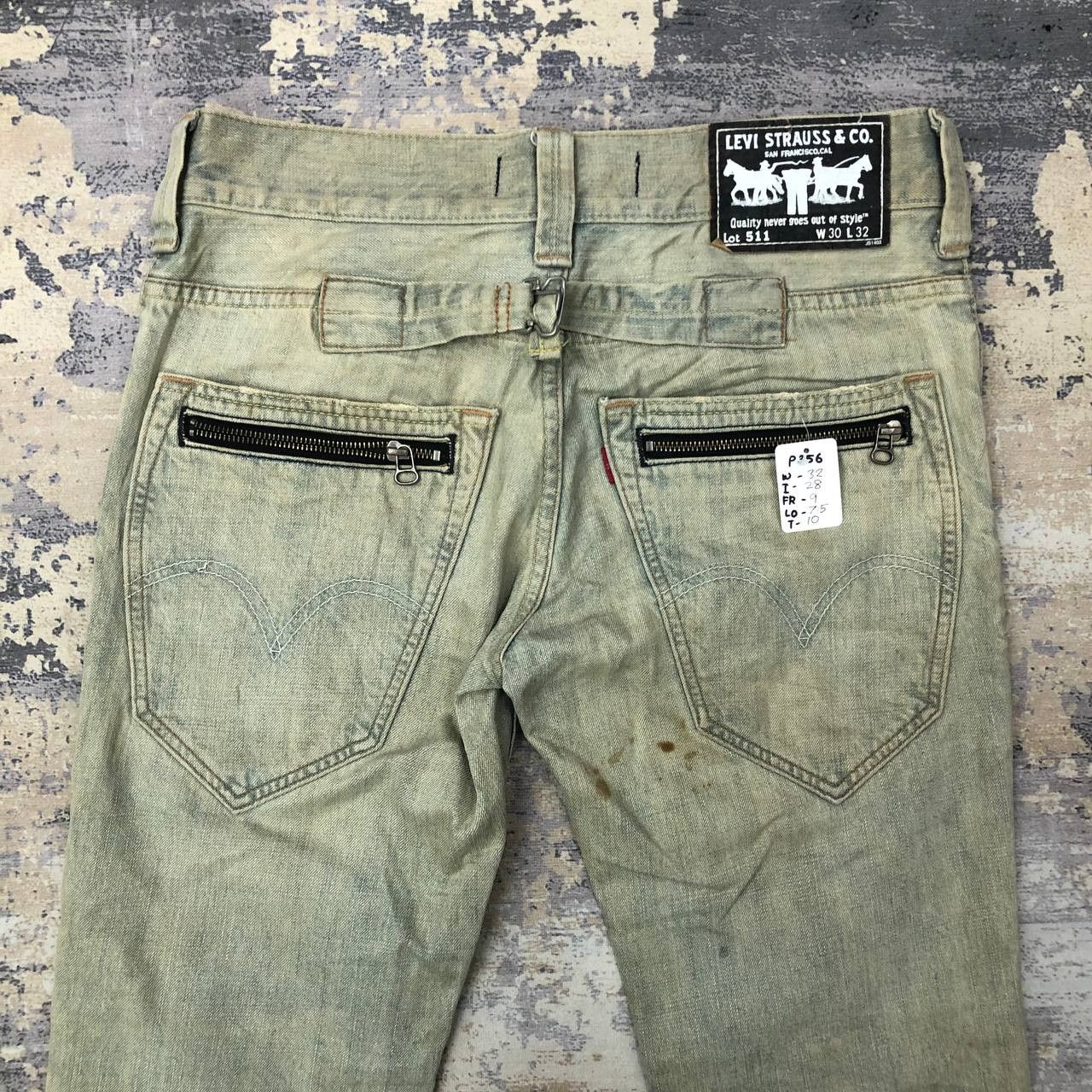 Levi's P356 511 SLIM LEVI'S RIPPED DISTRESSED JEANS Size US 32 / EU 48 - 4 Thumbnail