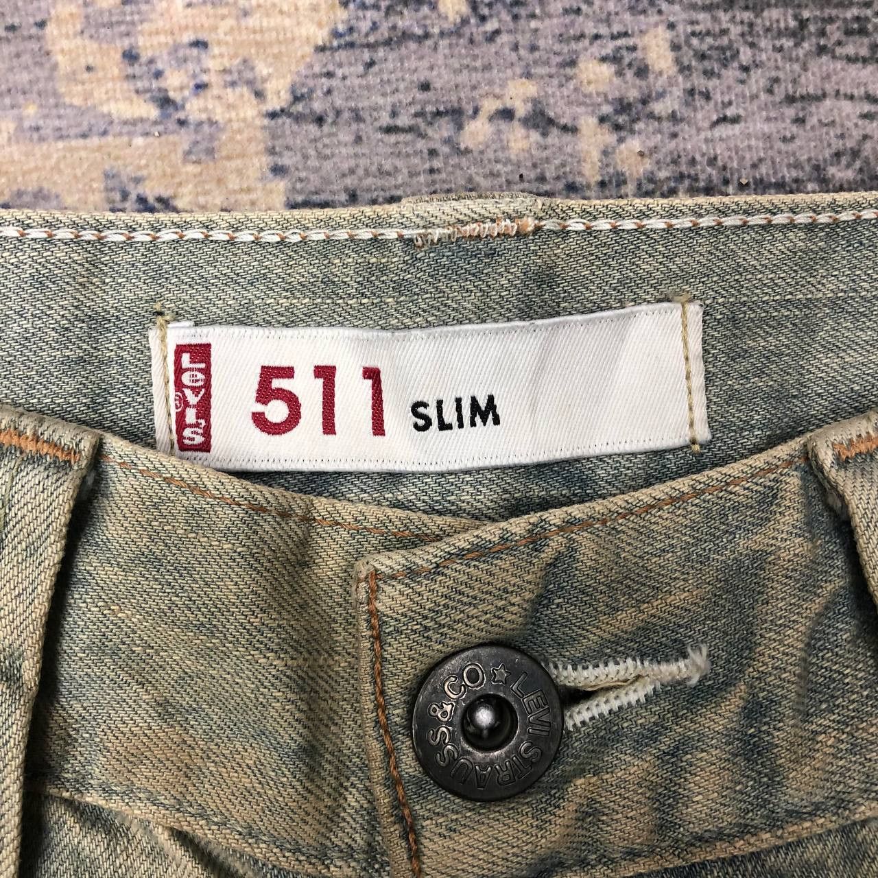 Levi's P356 511 SLIM LEVI'S RIPPED DISTRESSED JEANS Size US 32 / EU 48 - 6 Thumbnail