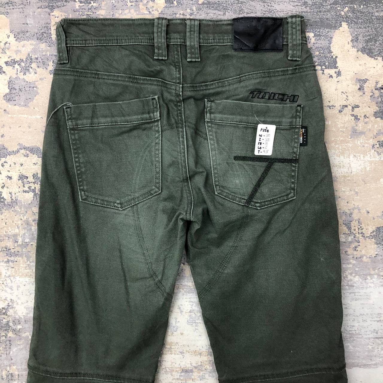Japanese Brand P354 TAICHI X CORDURA FABRIC SKINNY MOTORCYCLE DENIM Size US 30 / EU 46 - 4 Thumbnail