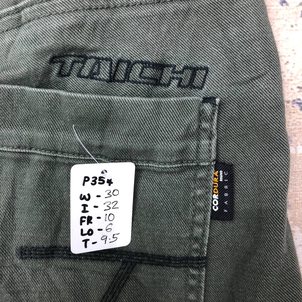 Japanese Brand P354 TAICHI X CORDURA FABRIC SKINNY MOTORCYCLE DENIM Size US 30 / EU 46 - 12 Thumbnail