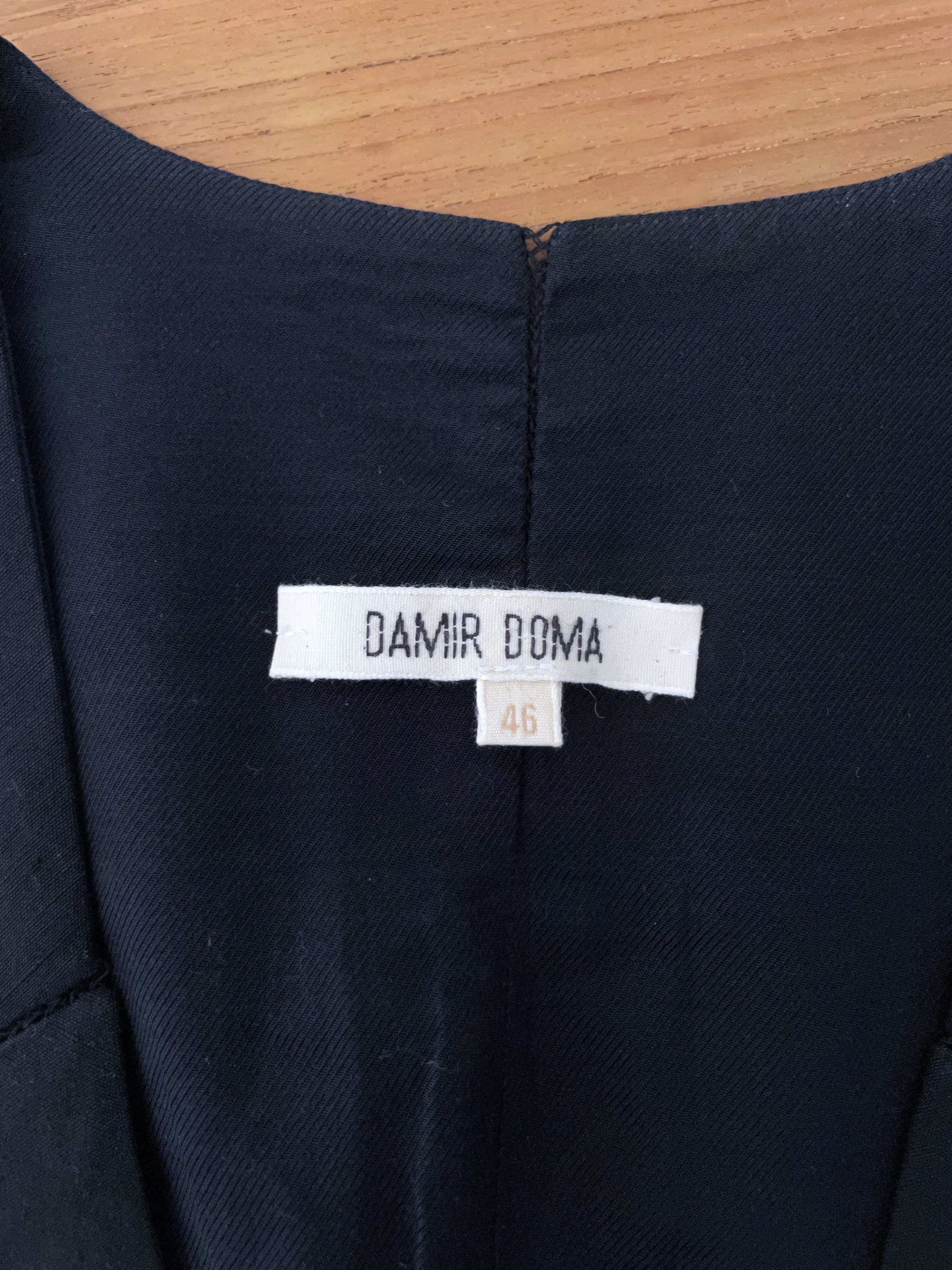 Damir Doma CLASSIC BLACK LONG WAISTCOAT Size 38R - 8 Thumbnail