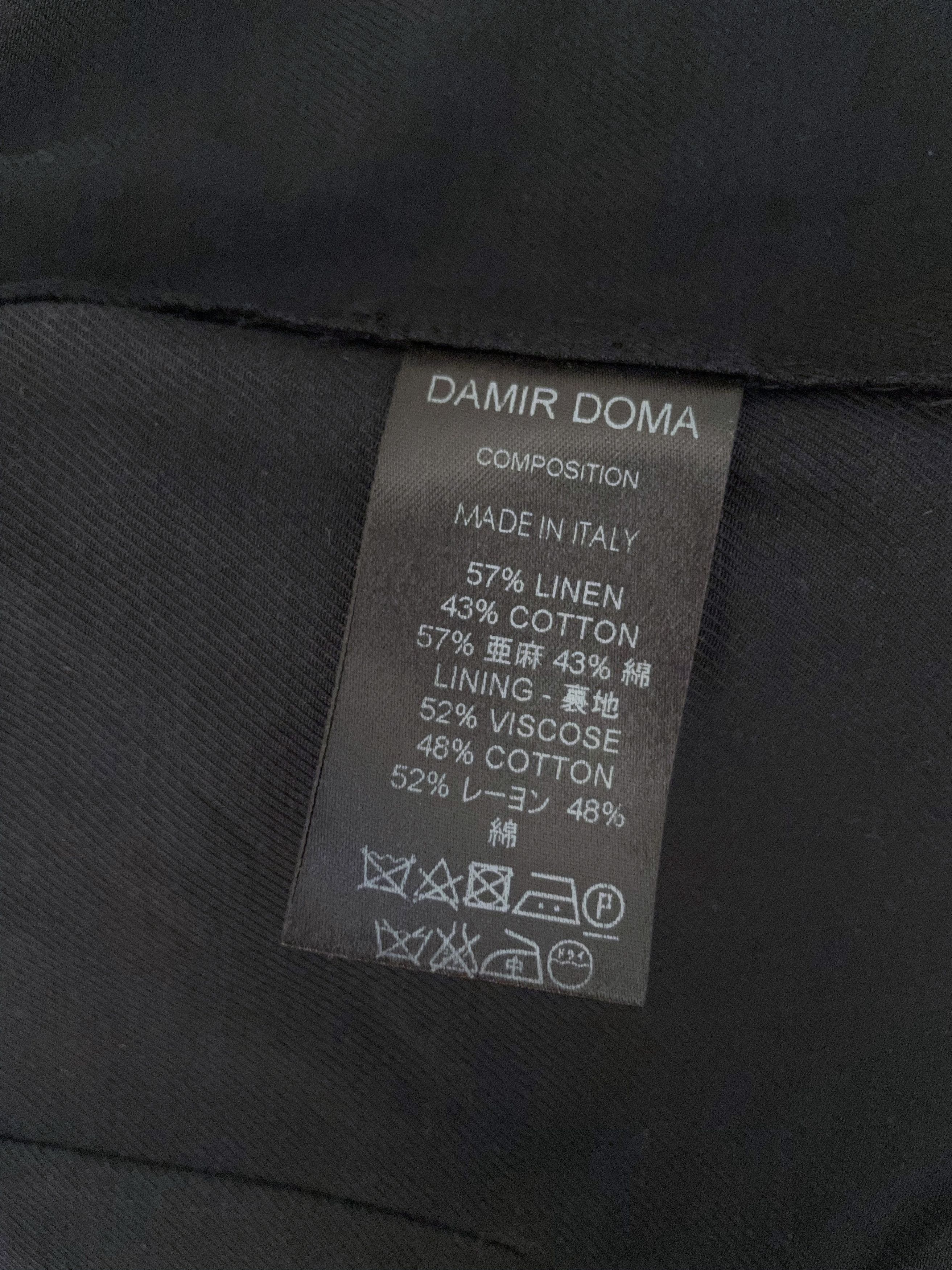 Damir Doma CLASSIC BLACK LONG WAISTCOAT Size 38R - 10 Thumbnail