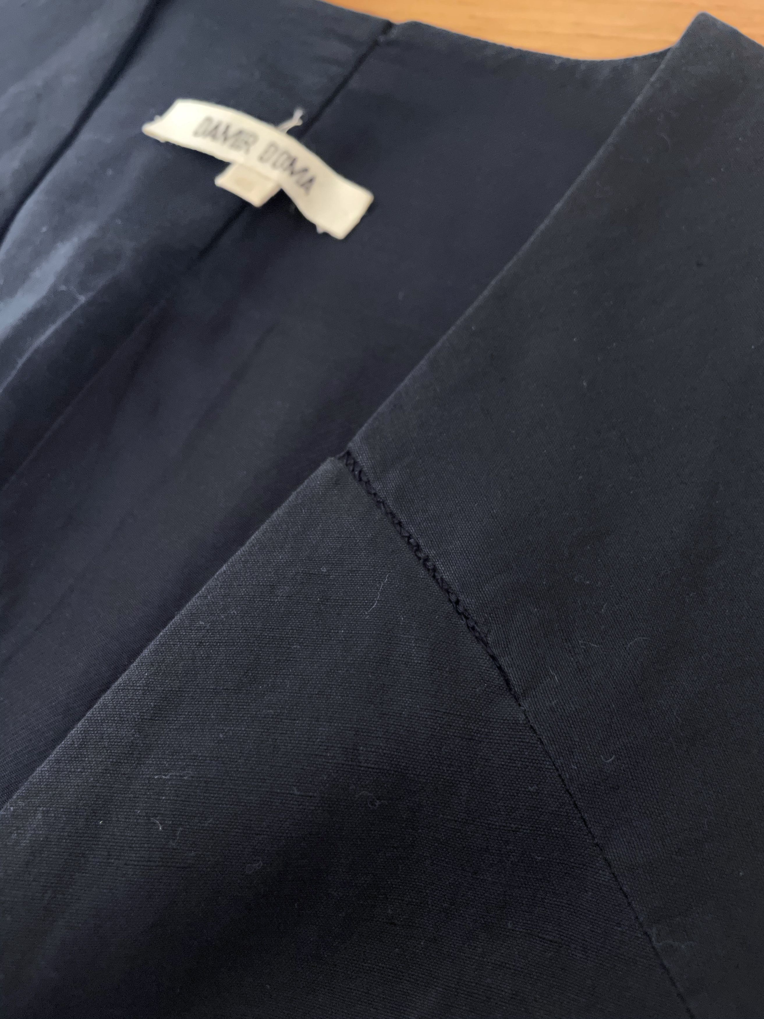 Damir Doma CLASSIC BLACK LONG WAISTCOAT Size 38R - 7 Thumbnail