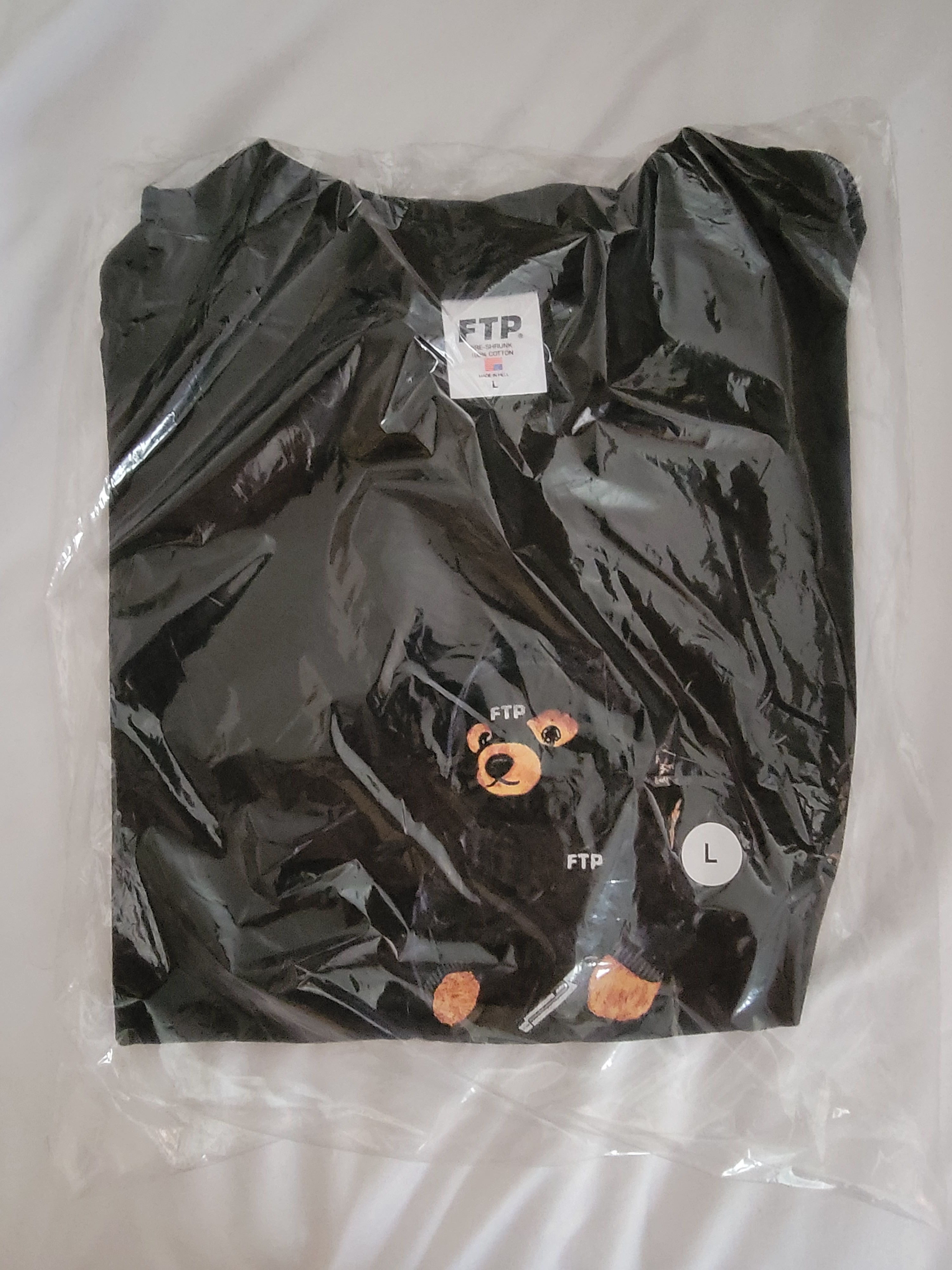 FTP Hooded Bear deals Tee Black Size: Small