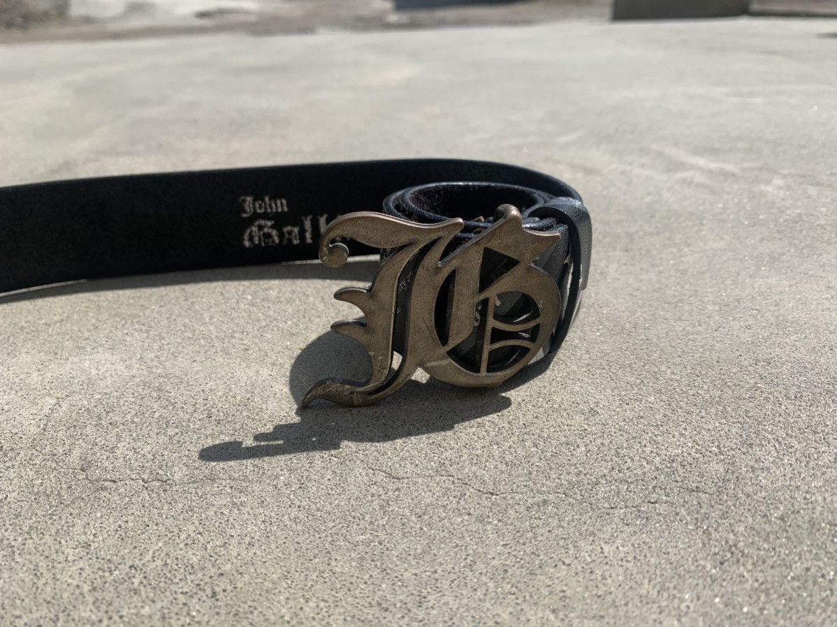 John Gailiano leather belt archive