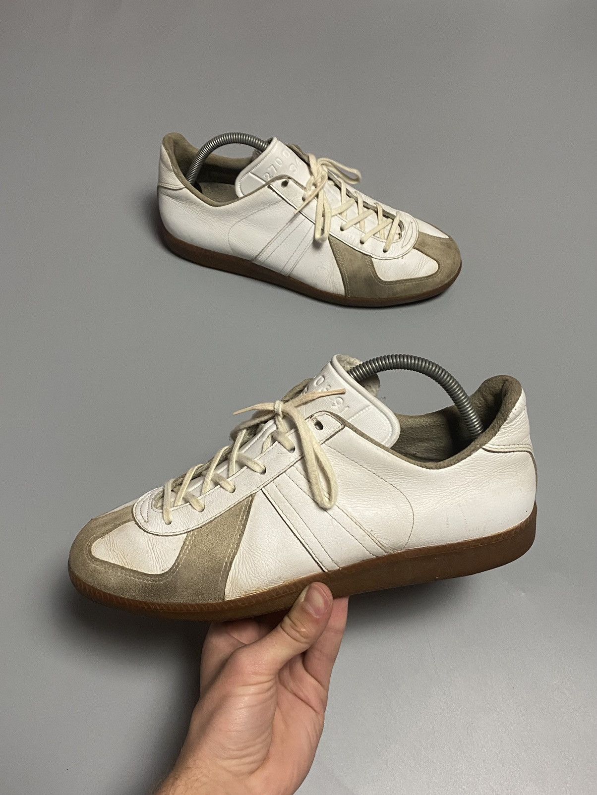 BW SPORT German Trainer 45 Men's 27.0cm unclear white type Vintage Second Hand